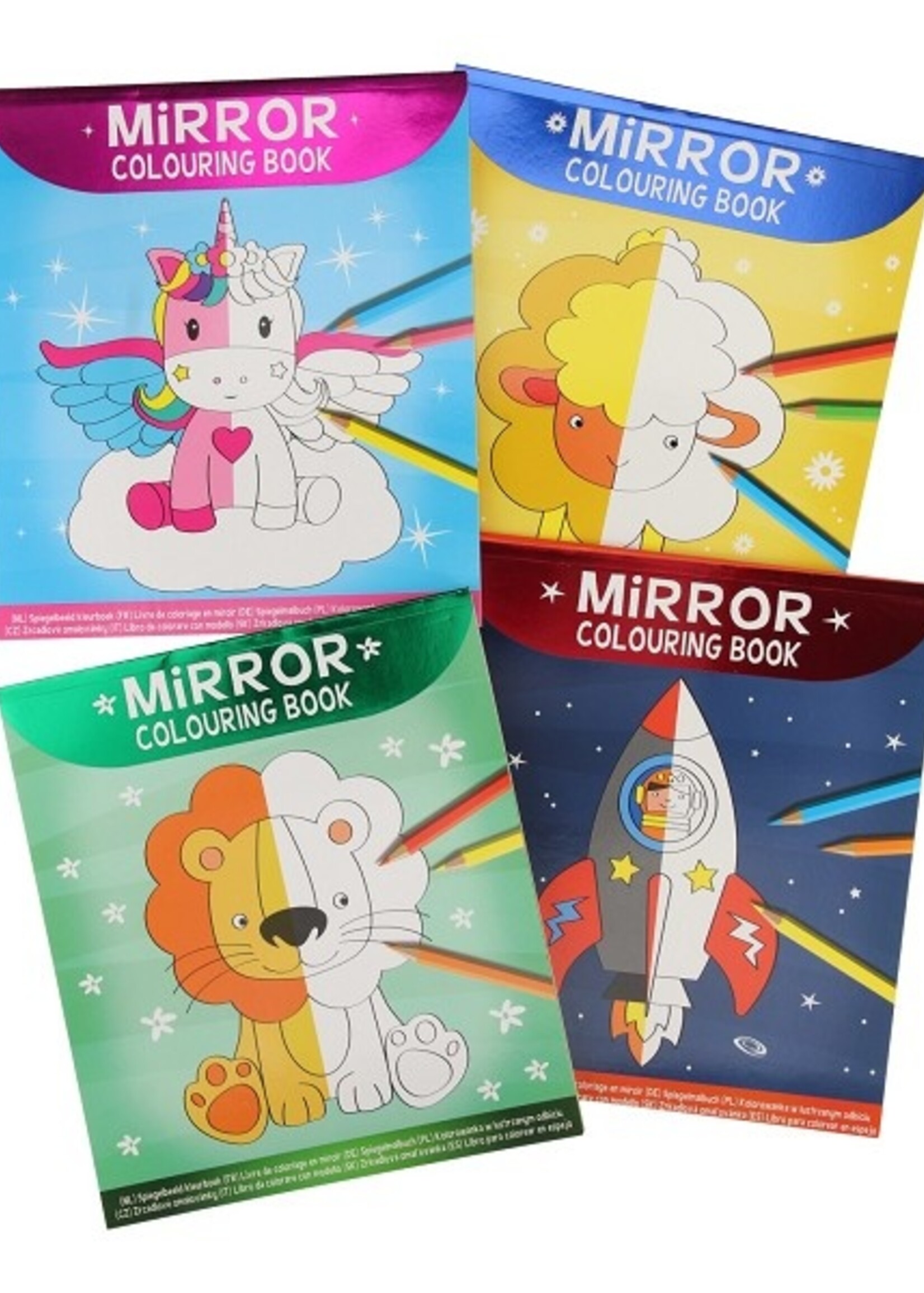 Spiegelbeeld kleurboek 24 pagina's 20x23cm