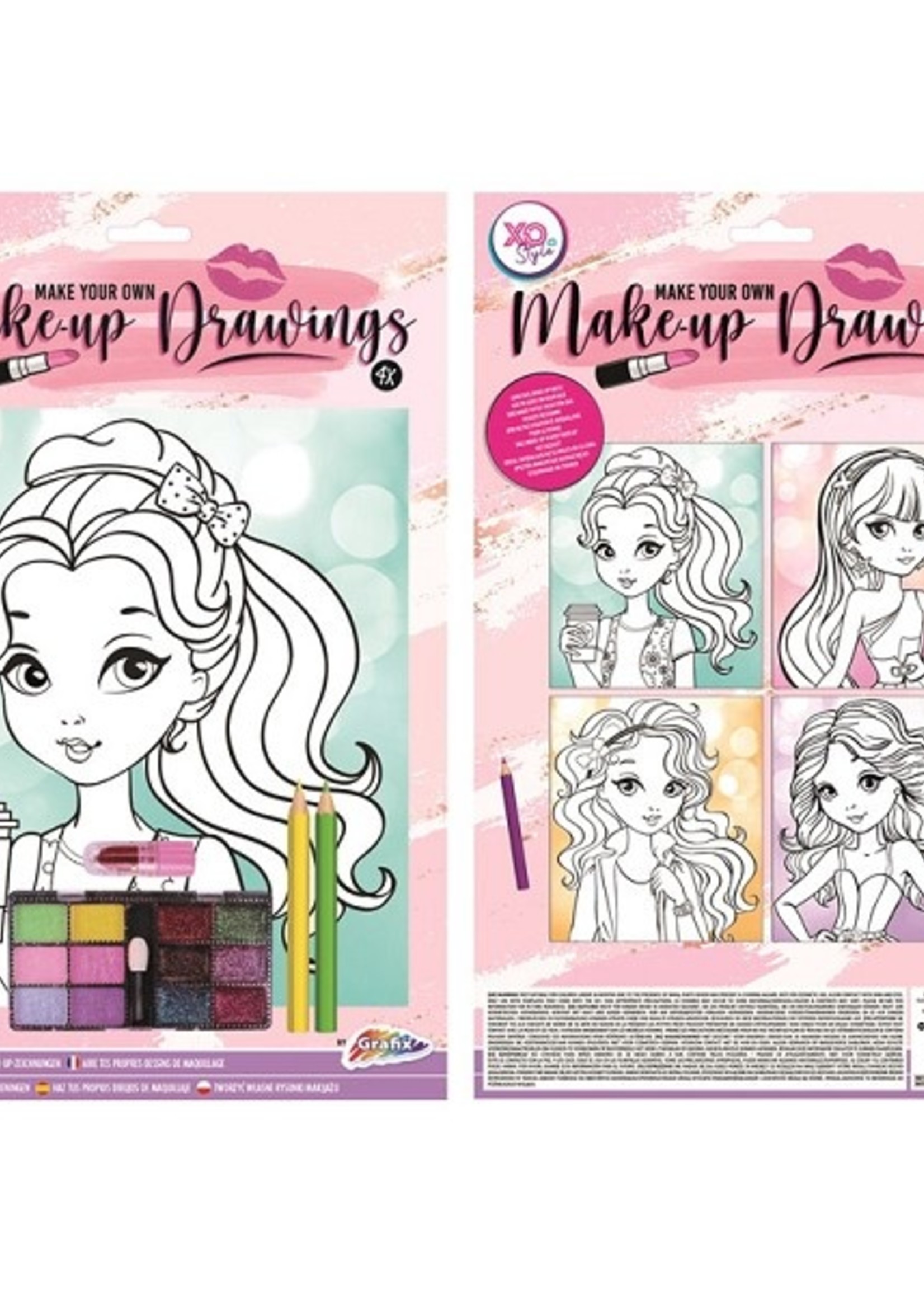 Grafix Maak je eigen Make-Up tekeningen 4 vel