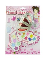 Make-up set in kroonvormige doos