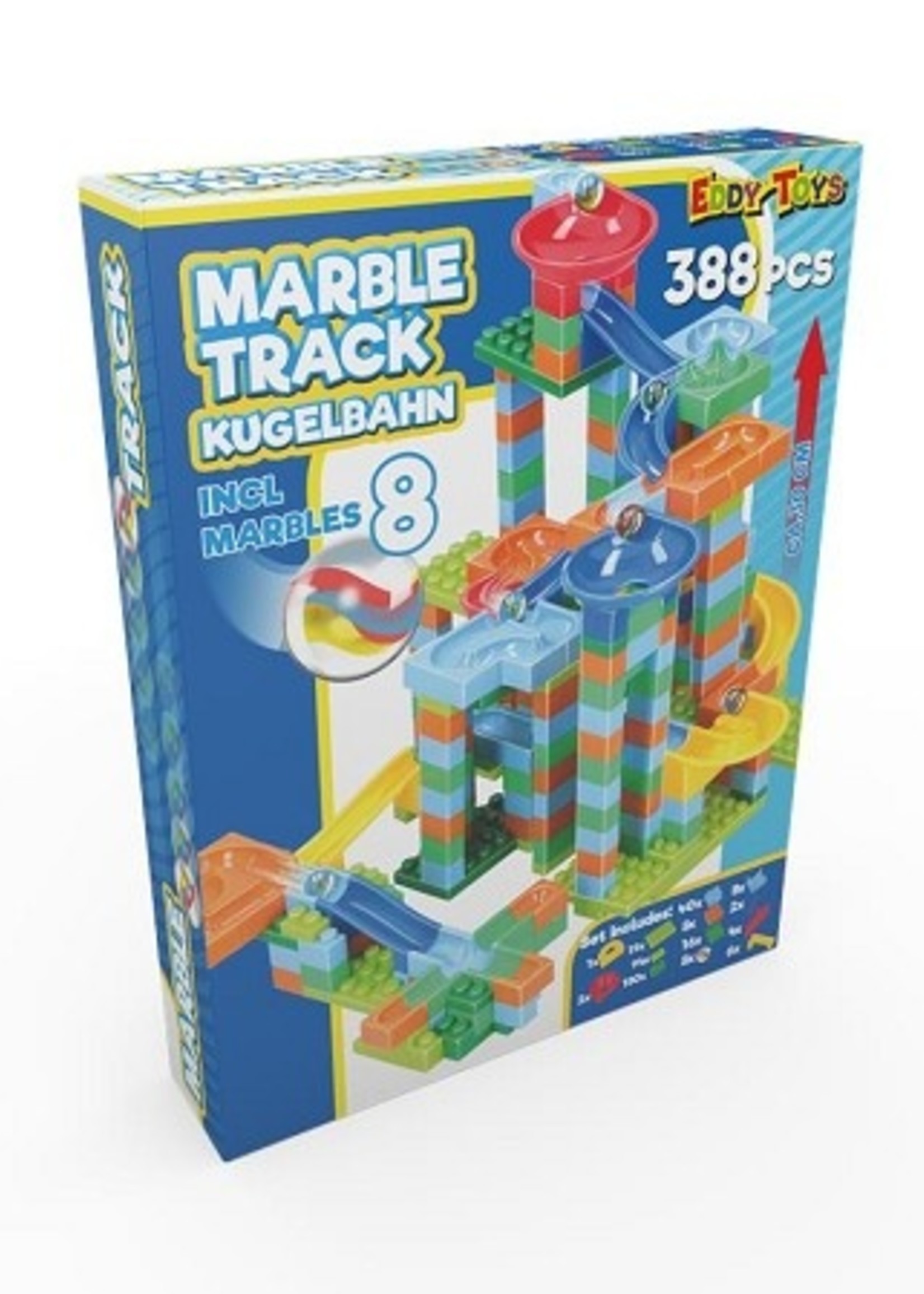 Eddy Toys Knikkerbaan 388-delig