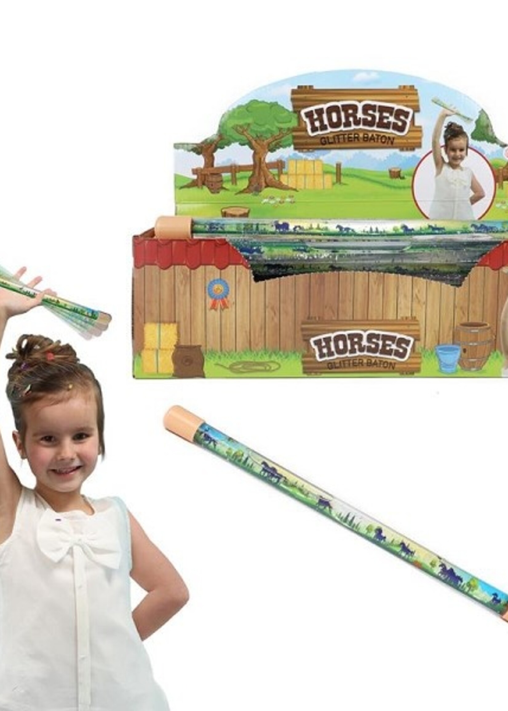 Toi Toys Twirling glitterbaton paard 31cm