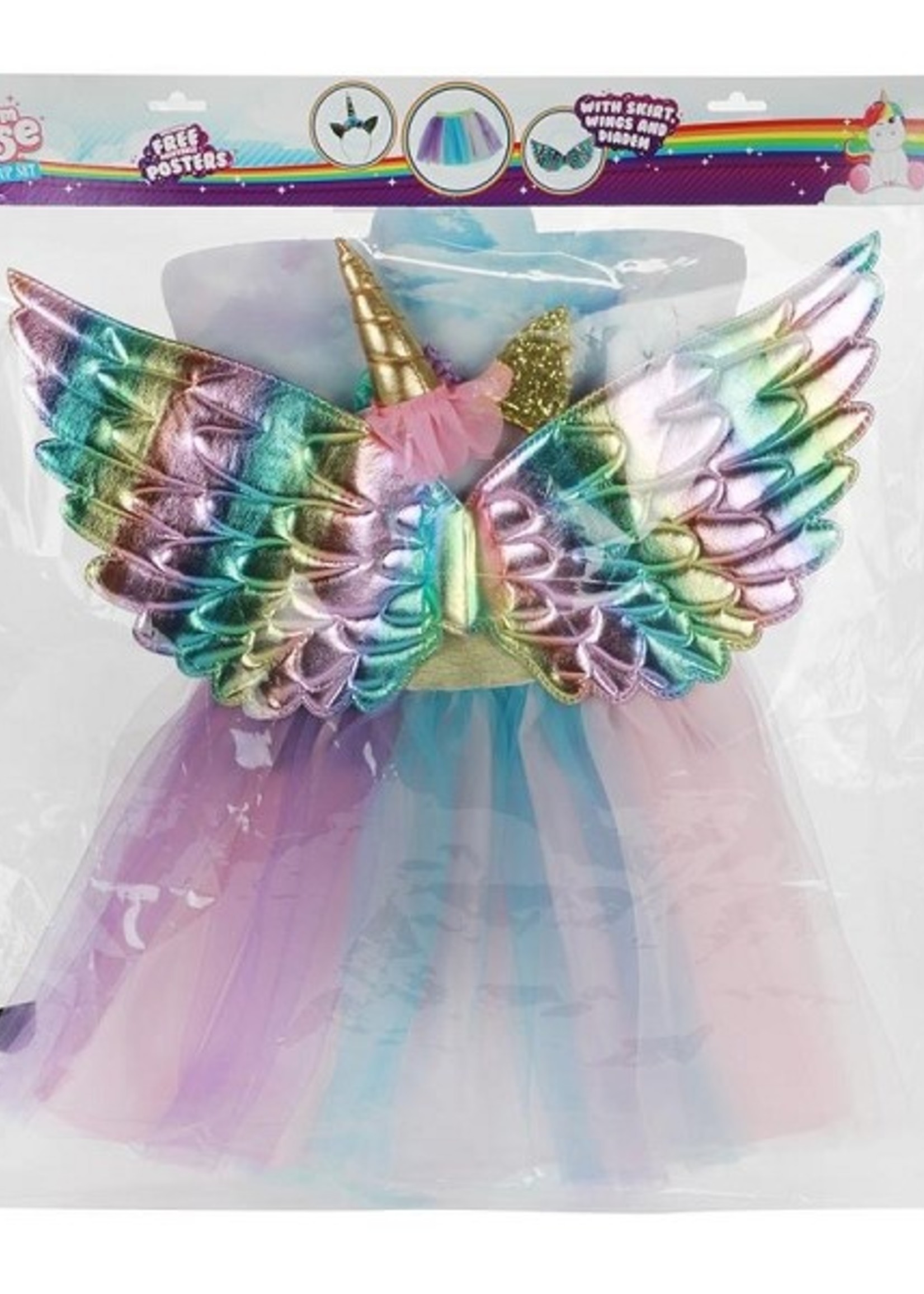 Toi Toys Verkleedset Eenhoorn - vleugels+tutu