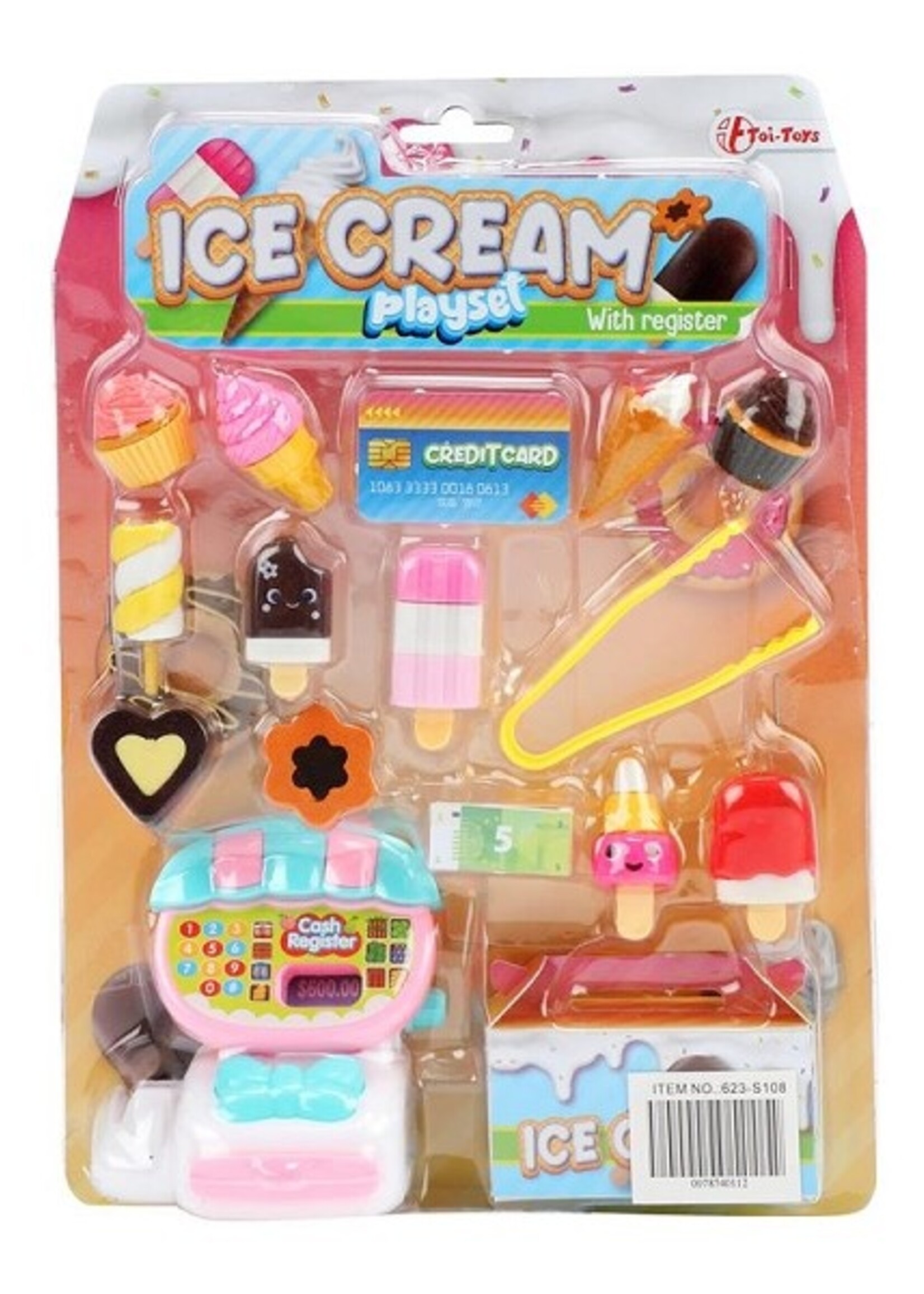 Toi Toys IJs speelset - combineer ijsjes +kassa+tang
