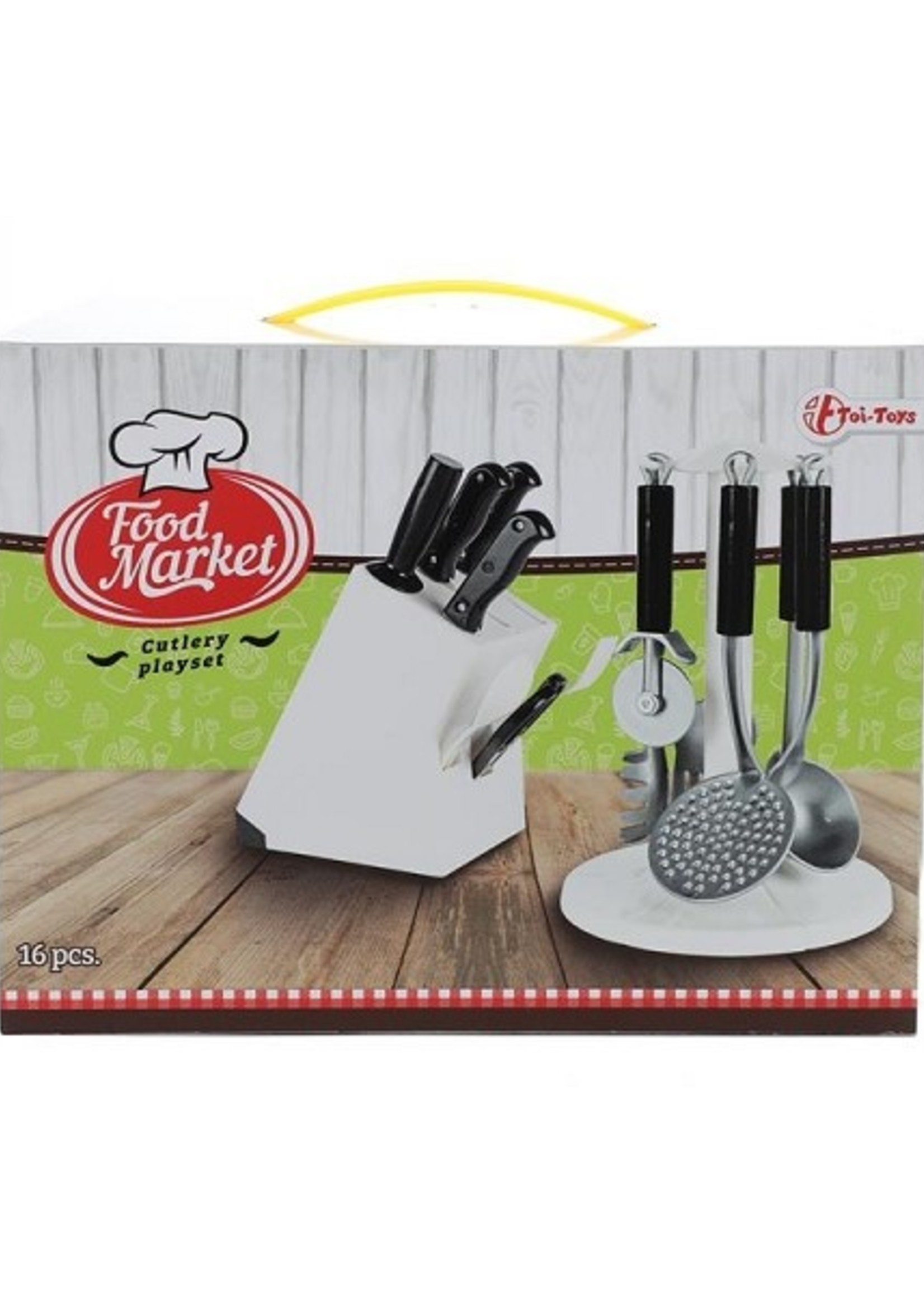 Toi Toys Keukenhulpen- en messenset 16-delig