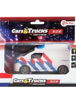 Toi Toys Politiebusje frictie + licht en geluid