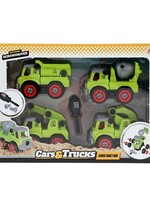 Toi Toys Bouwvoertuigenset + schroevendraaier