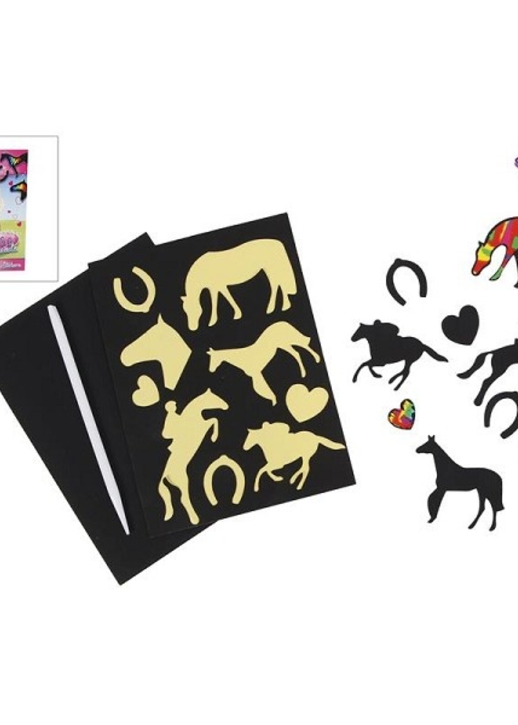 Horse Friends scratch stickers