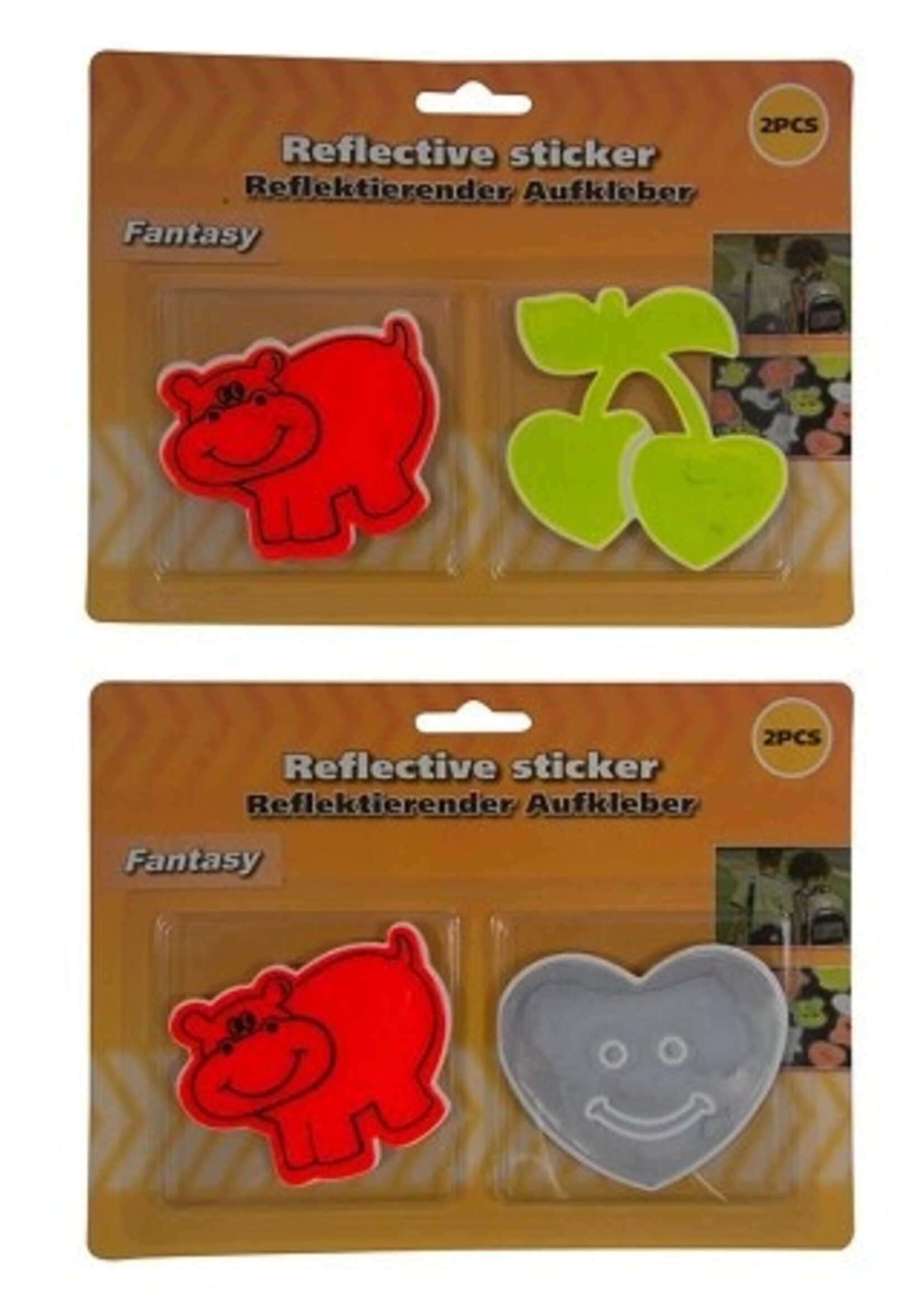 Reflecterende stickers 2 op kaart