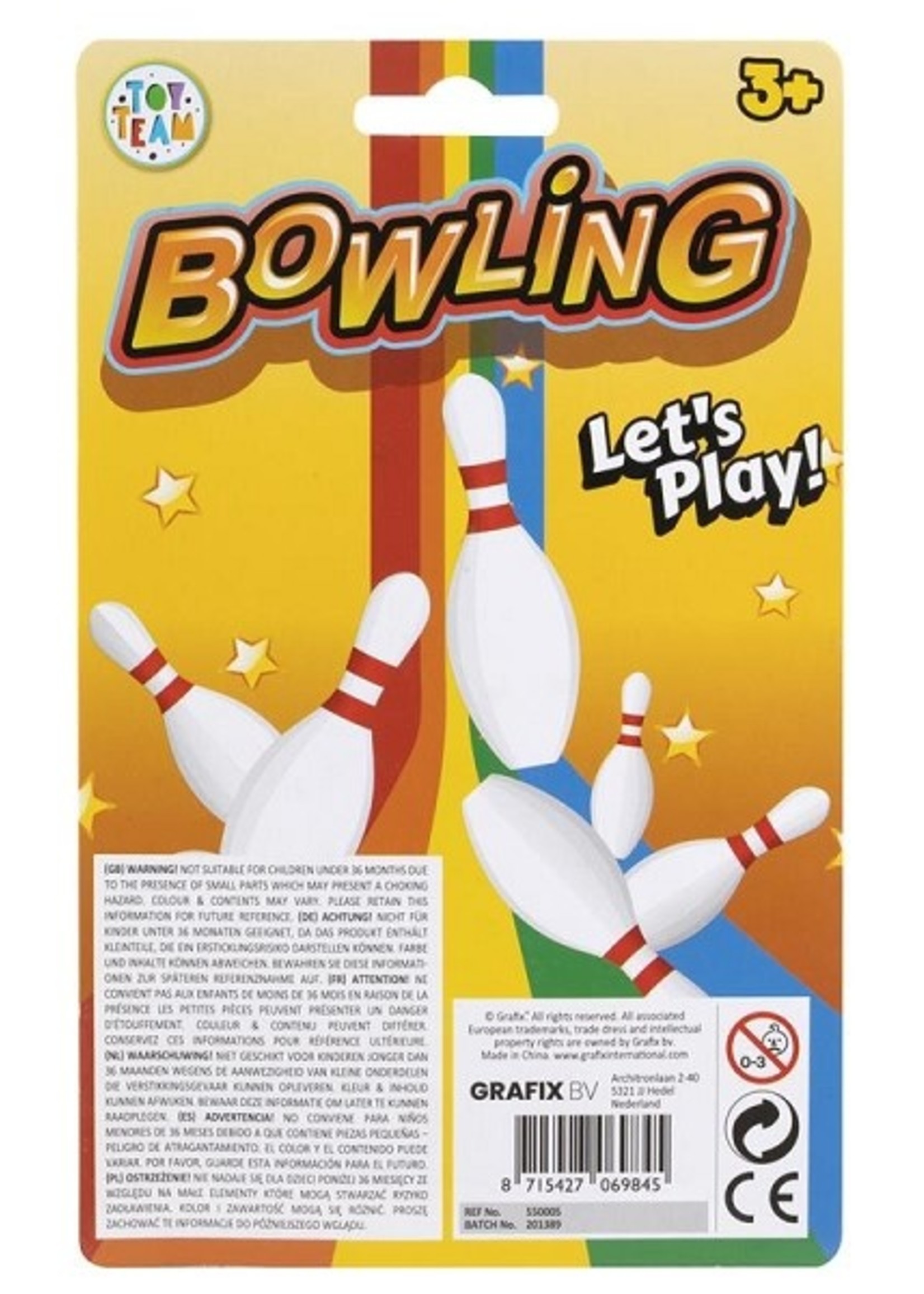 Grafix Mini Bowlingset 20x12cm