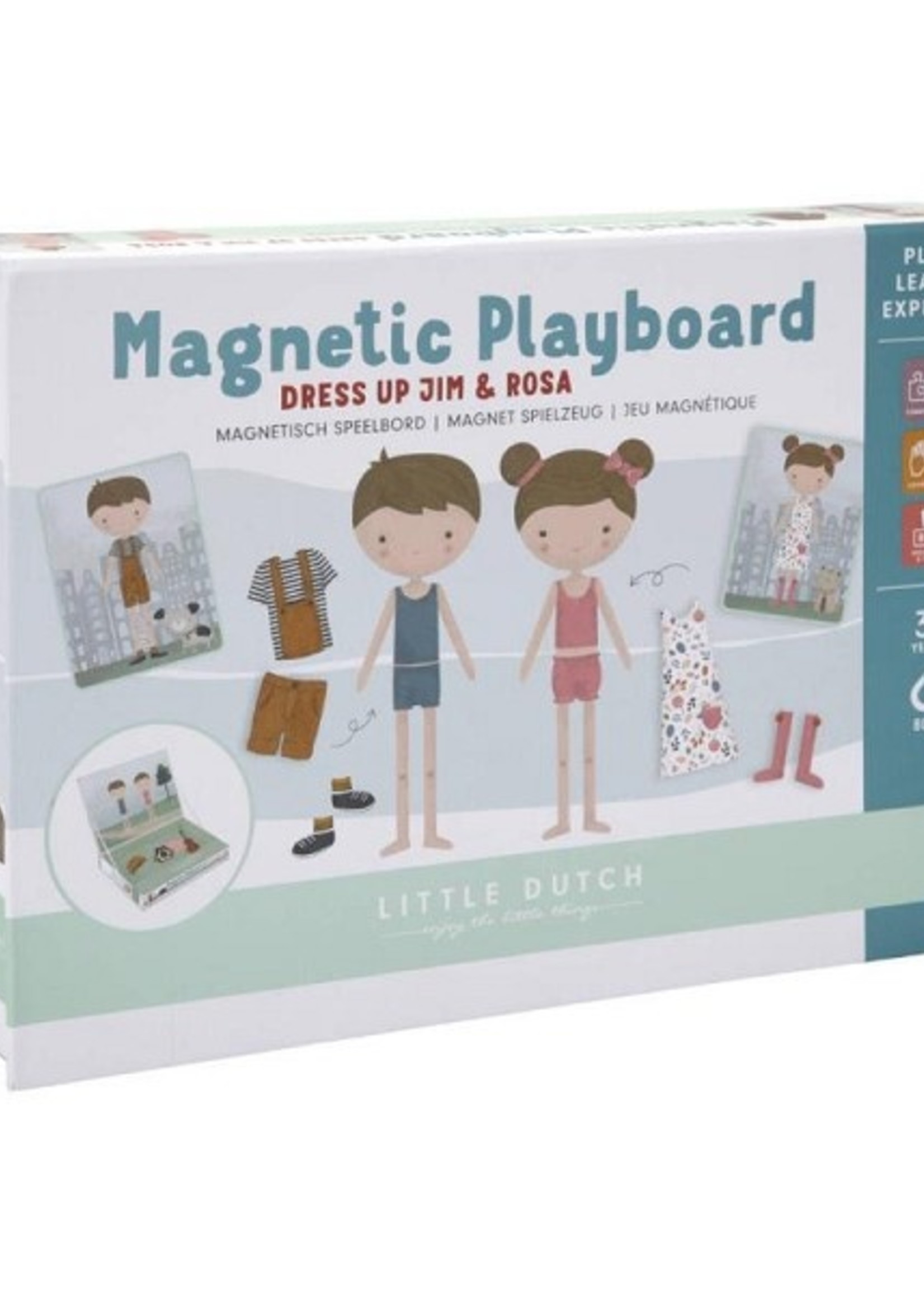 Tiamo Little Dutch Magnetisch speelbord Jim & Rosa