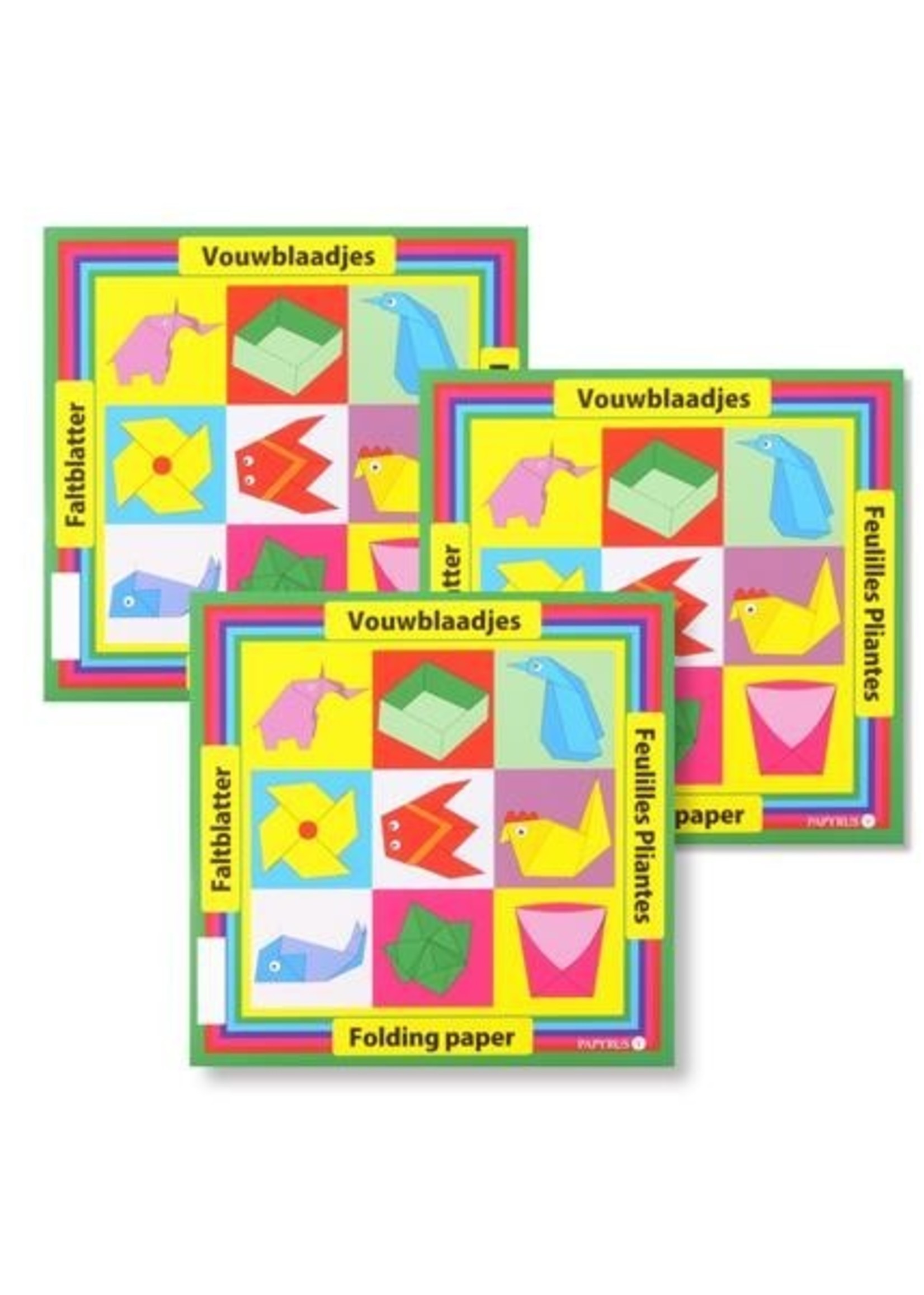 Vouwblaadjes 12x12cm 10 pak