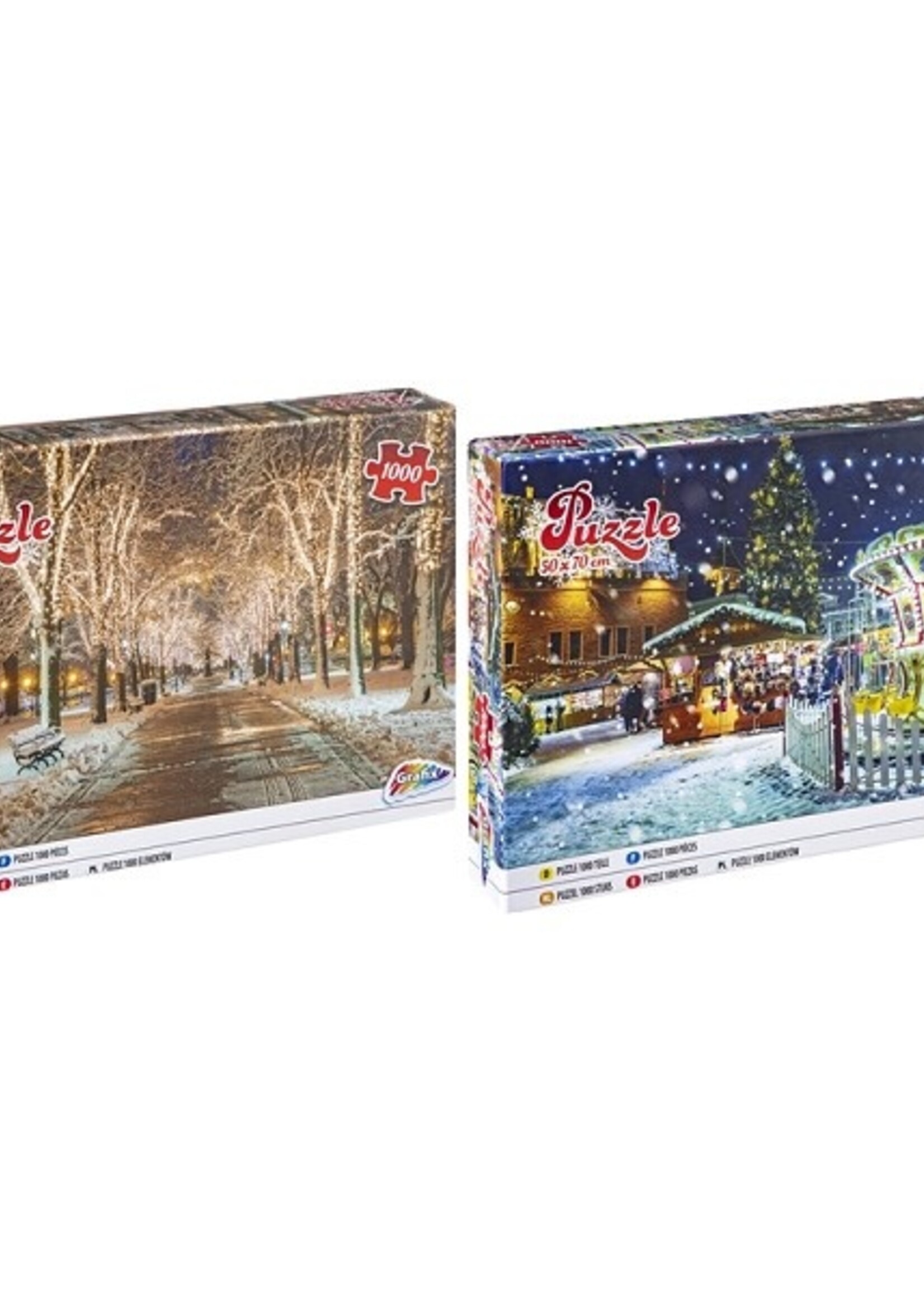 Grafix Puzzel Winter 1000 stukjes 50x70cm