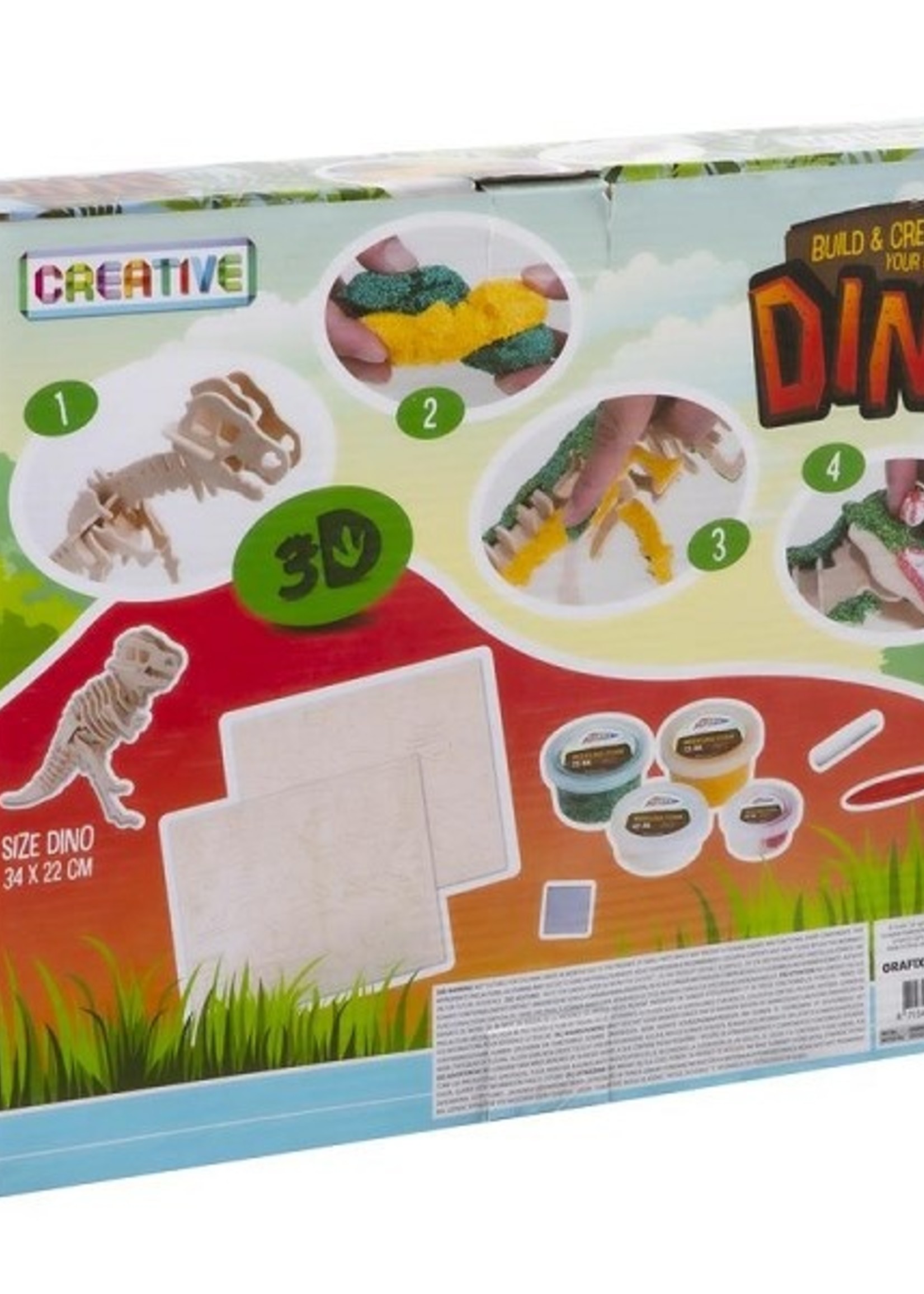 Grafix Maak en decoreer je eigen 3D dino