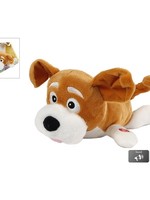 Rollende hond pluche met geluid 28cm incl batterijen