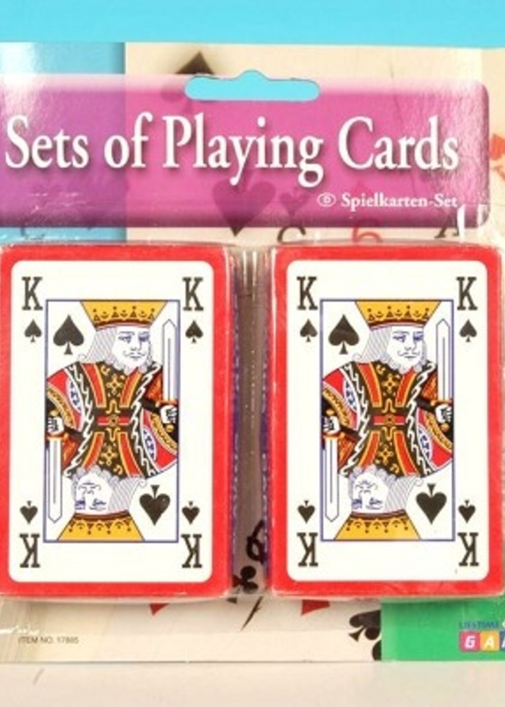 Speelkaarten 2 sets op kaart