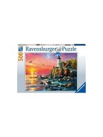 Ravensburger puzzel 500 stukjes Vuurtoren in de avond
