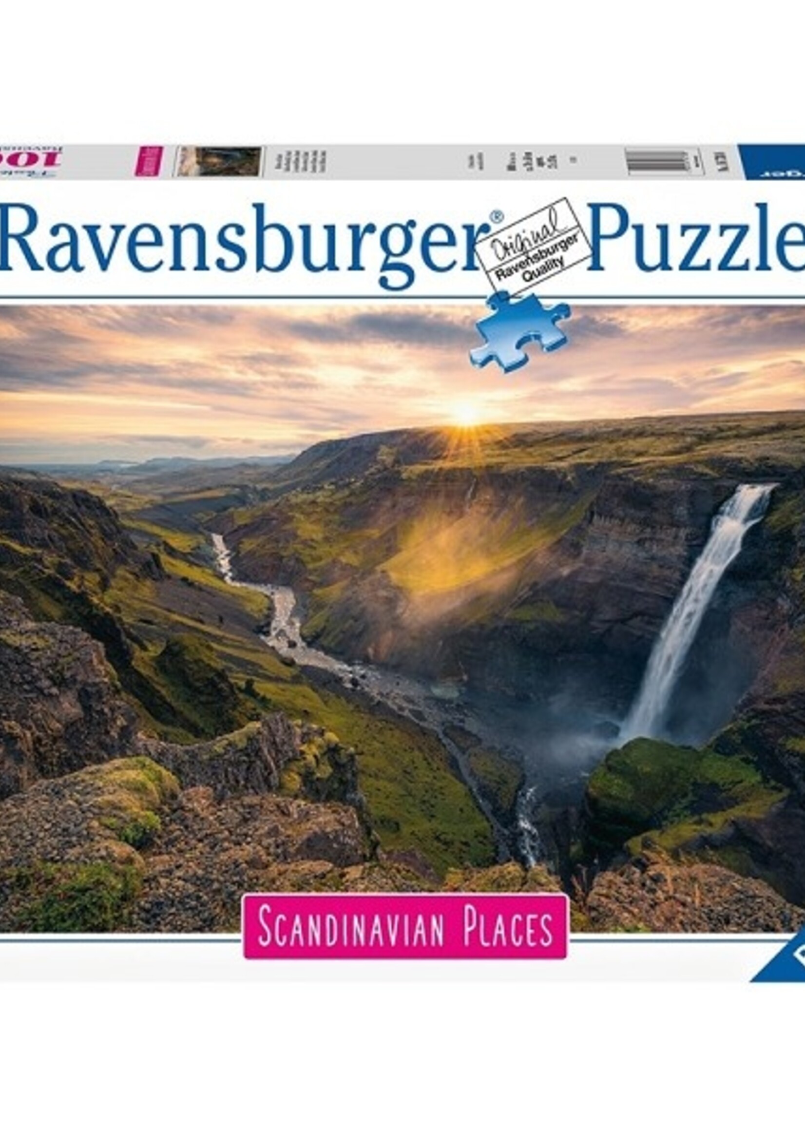 Ravensburger puzzel 1000 stukjes Haifoss Scandinavian Places