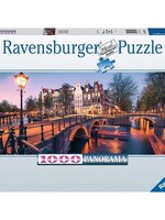 Ravensburger puzzel 1000 stukjes Avond in Amsterdam Panorama