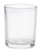 Theelichtje helder glas 5x6.5cm