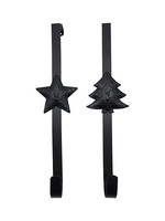 Kranshaak voor opdek deur metaal 29cm zwart 2 assorti dessins