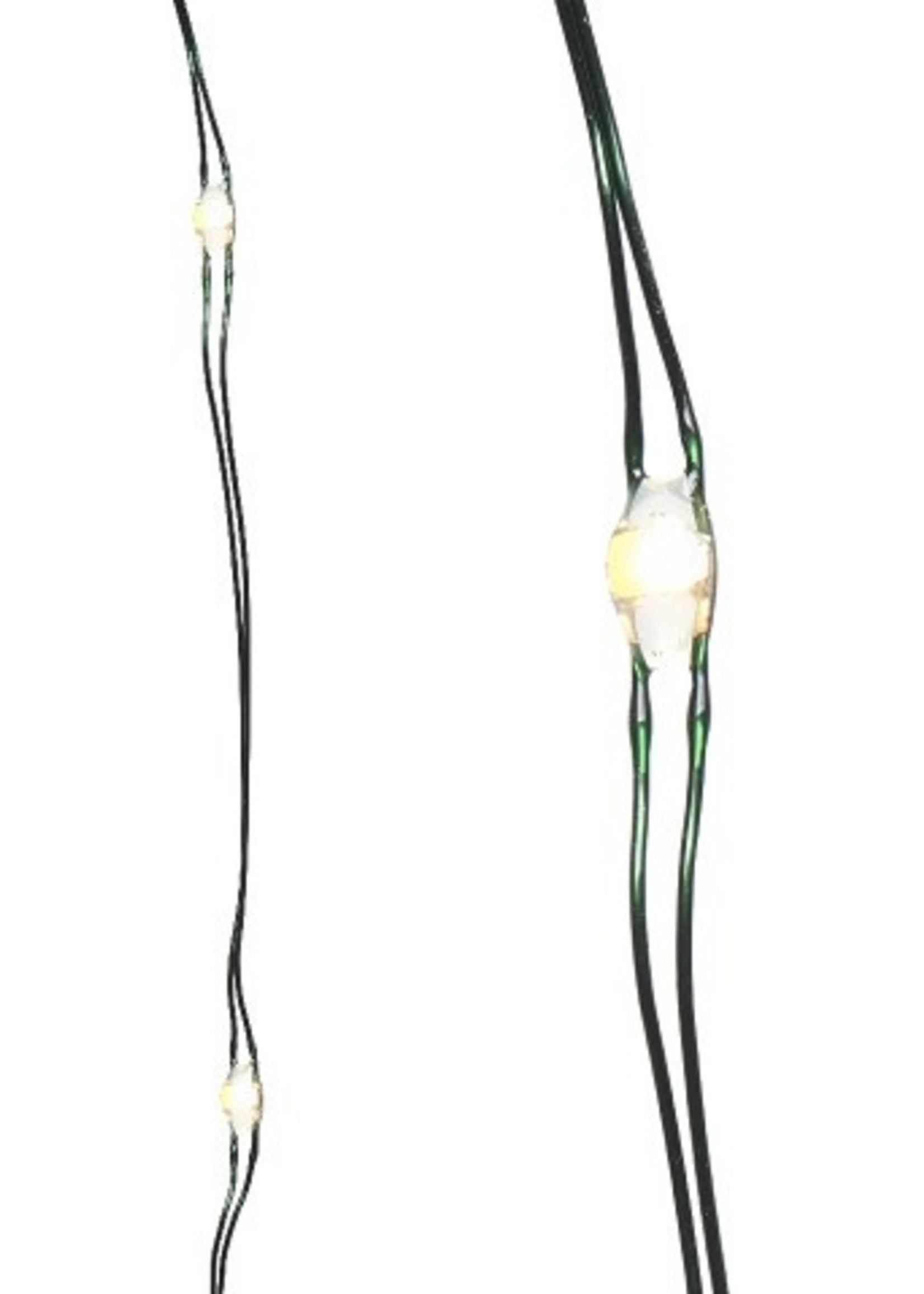 Lumineo micro LED strengverlichting waterproof zilver/warm wit 95cm-20L op batterij