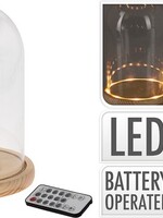 Stolp Met Warm Wit Led. (lxbxh) 18x18x24cm