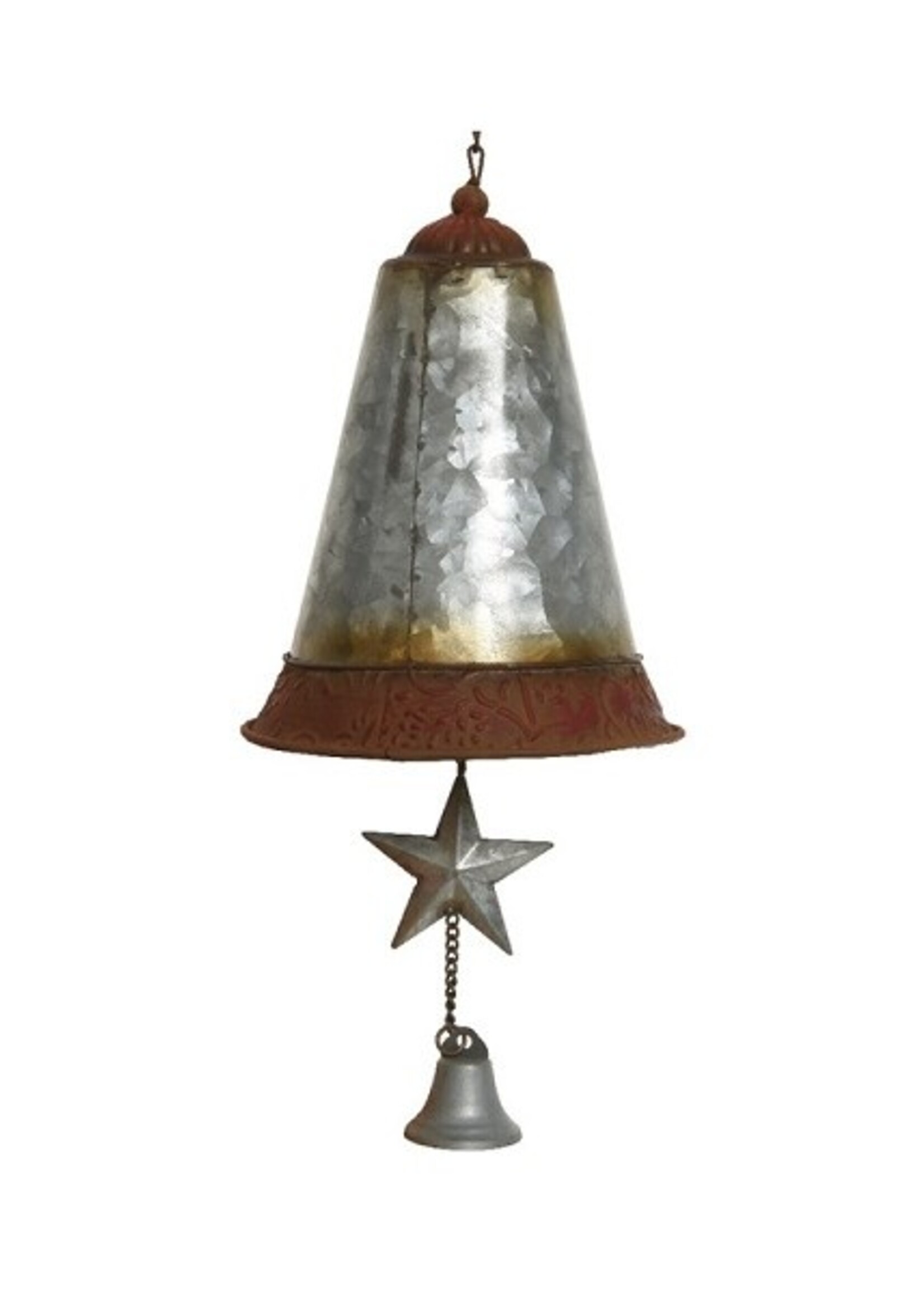 Decoris Bel zink gegalvaniseerd Ø25x65cm zink/kleur(en)