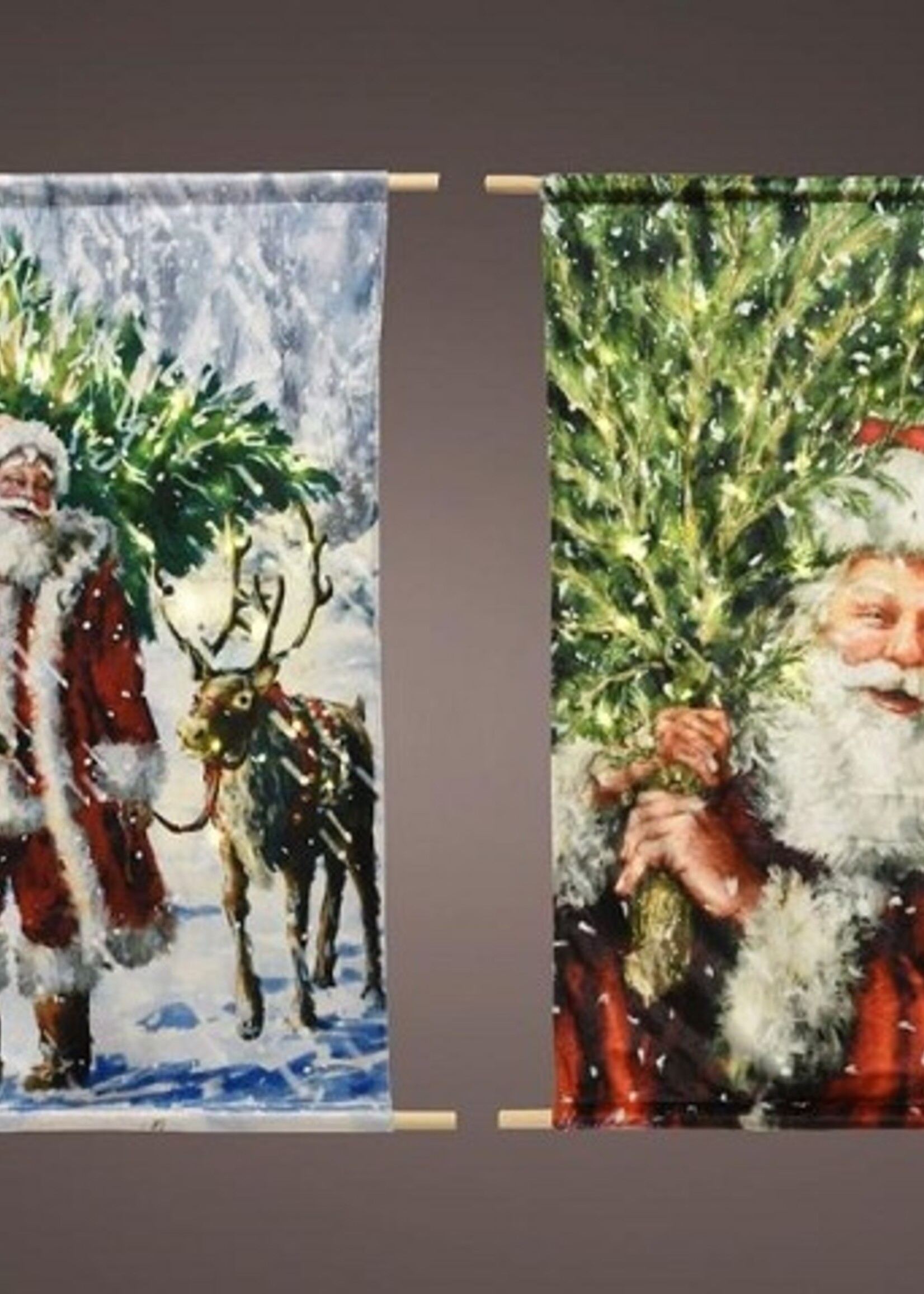 Lumineo wandtapijt met Warm wit micro LED verlichting 25 lampen 55x82cm