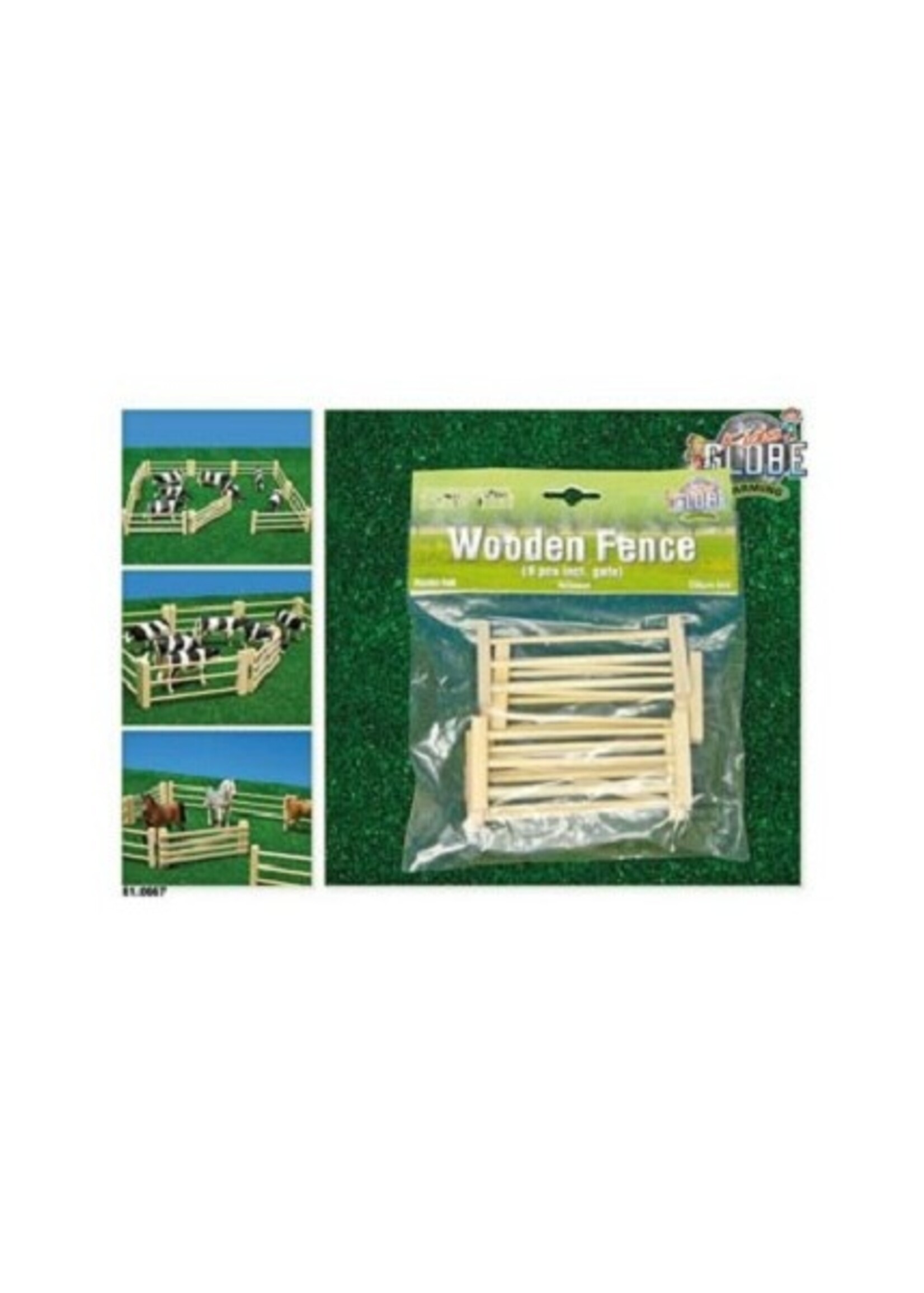 Houten afrastering 6 delig inlcusief hek