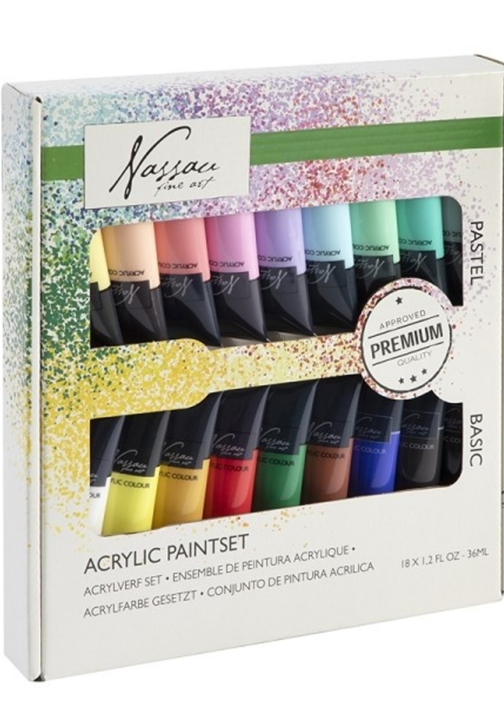 Grafix Acrylverfset 18-delig 36ml