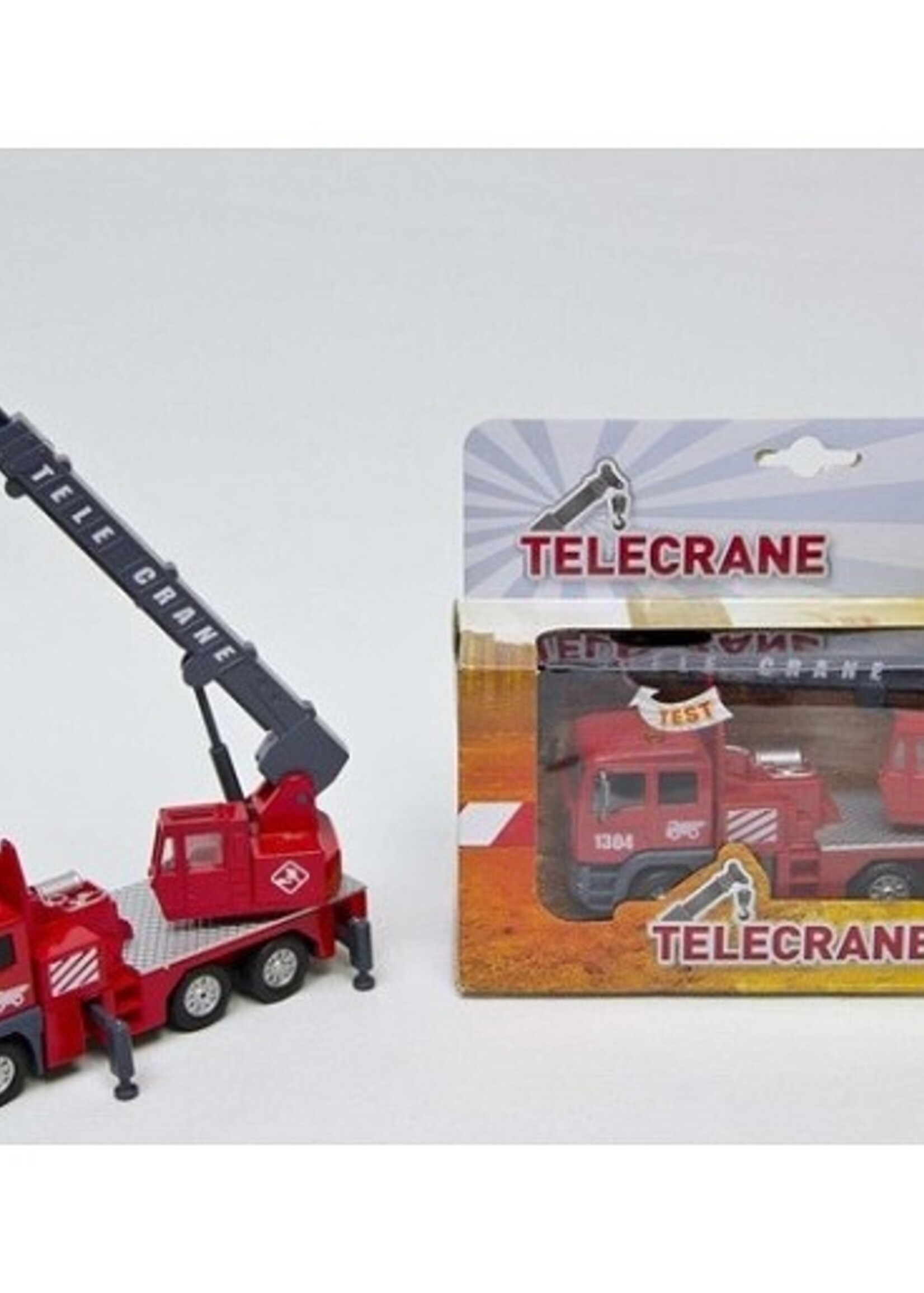 Kraan met licht en geluid pull back Die Cast