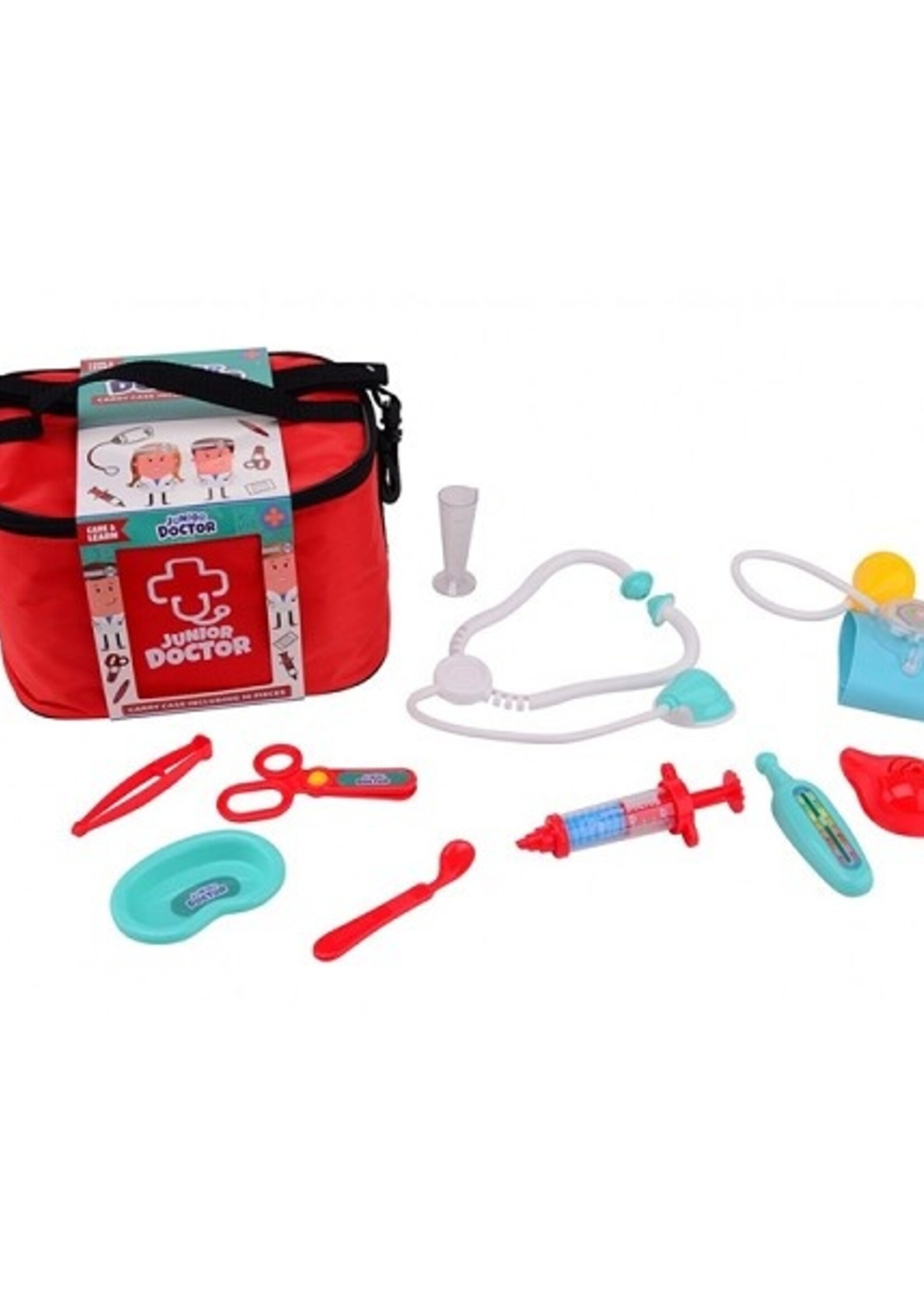 John Toy Dokterset in draagtas met 10 accessoires