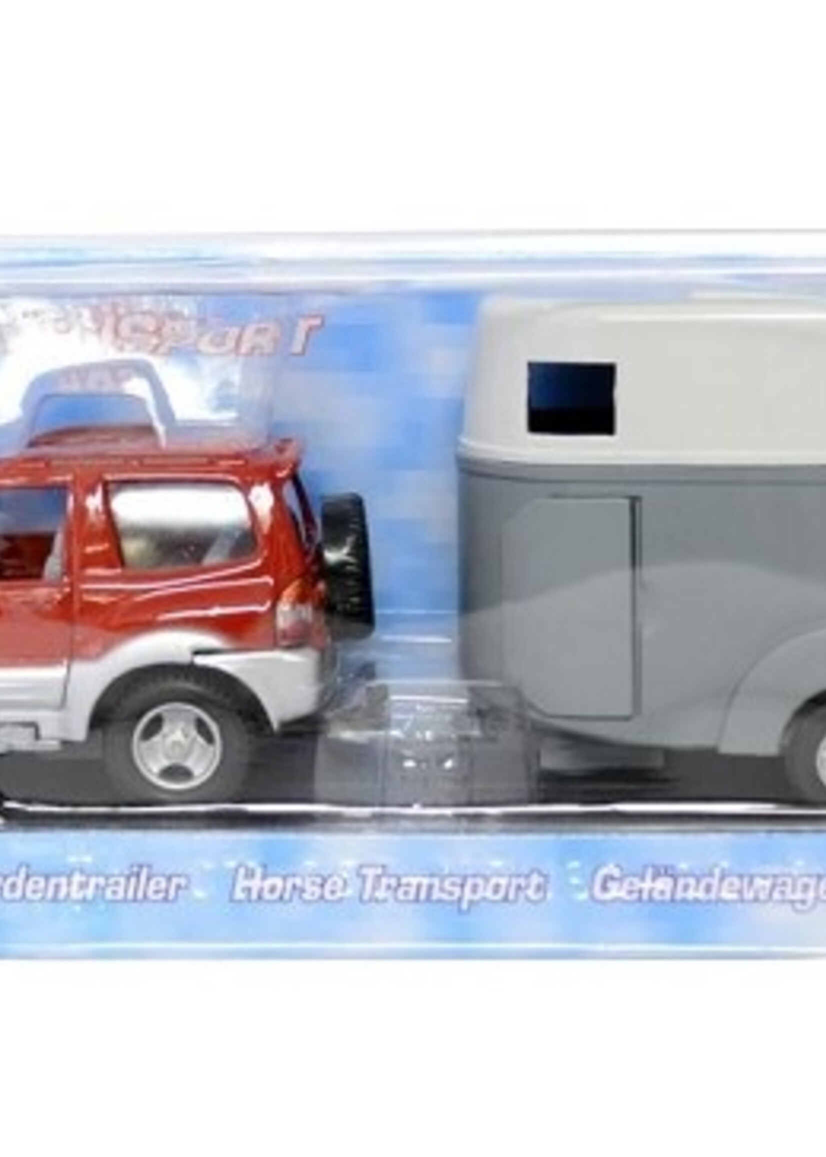 Terreinwagen+paardetrailer die cast