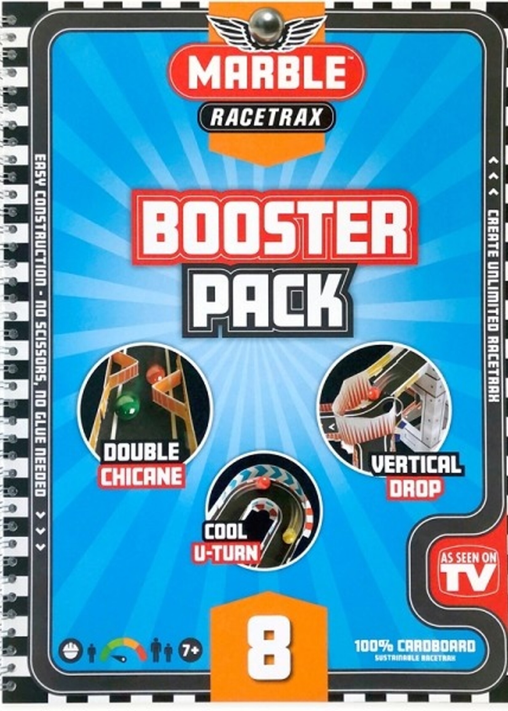Marble Racetrax knikkerbaan boosterpack uitbreiding 8 sheets