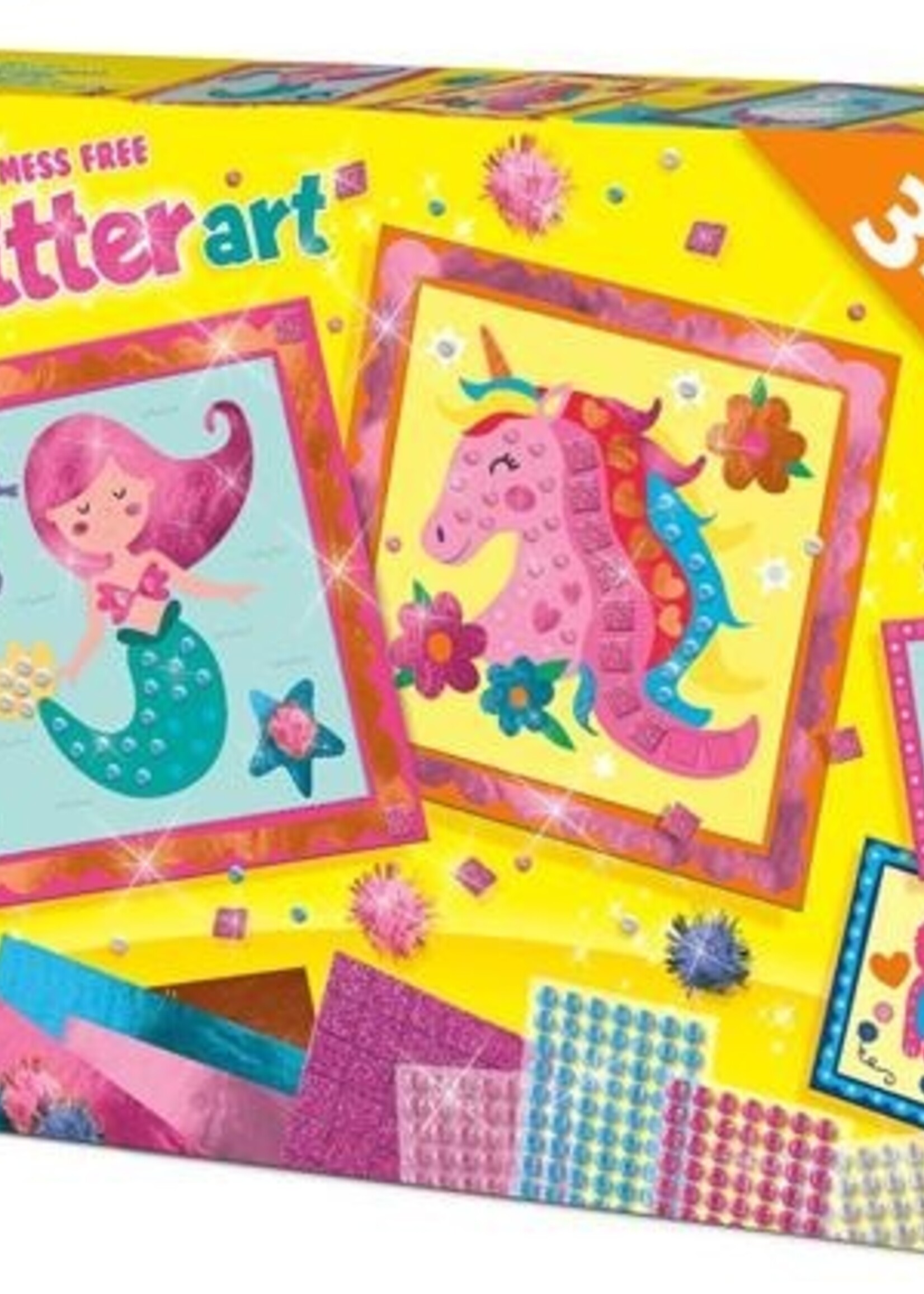 Ses Knoeivrije glitter kunst