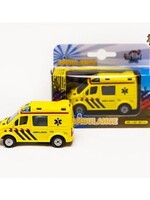 Die Cast pull back Ambulance/8cm