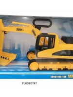 Graafmachine geel 37cm in vensterdoos