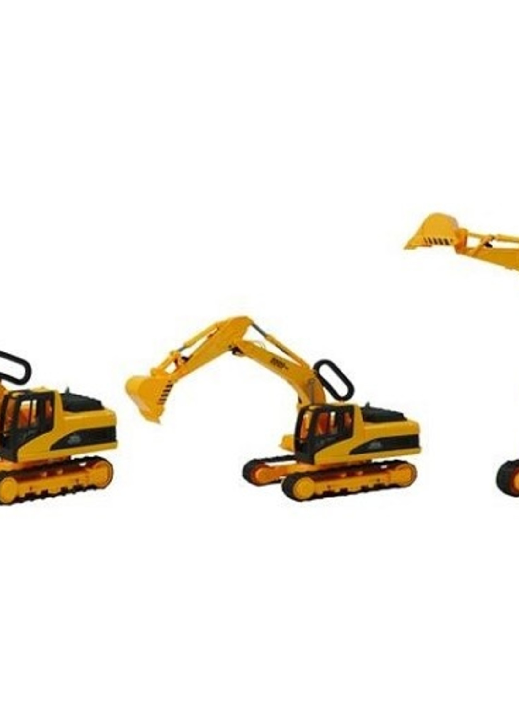 Graafmachine geel 37cm in vensterdoos