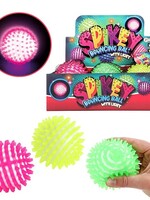 Toi Toys 2-Kleurige stekel stuiterbal met licht Ø9cm