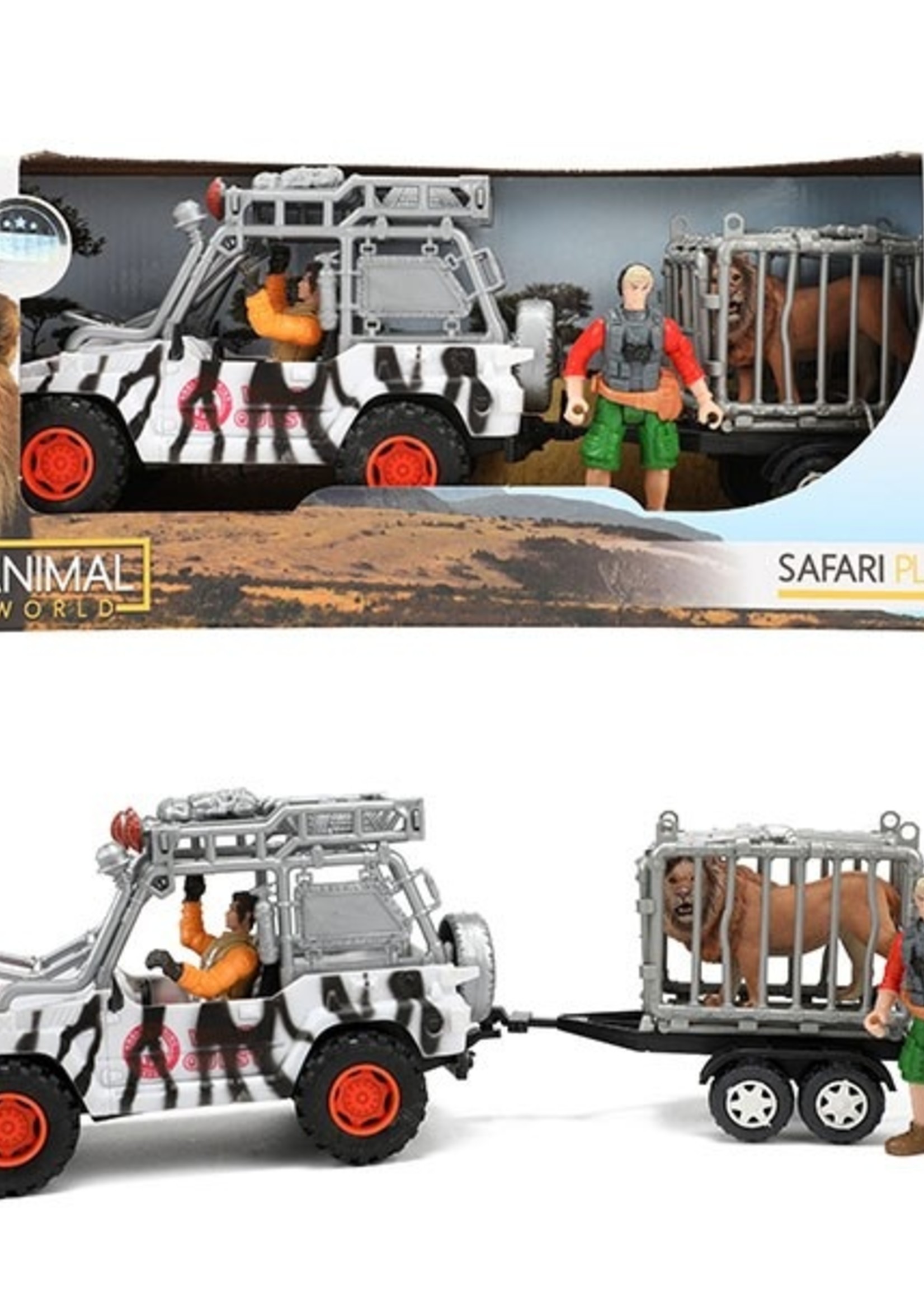 Toi Toys Animal World Speelset Jeep 'Safari' 39x16,5cm