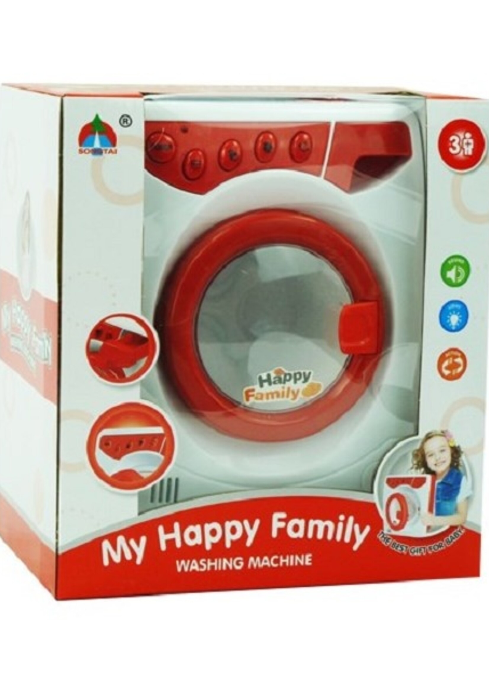 Wasmachine speelgoed op batterij 20x17x11cm