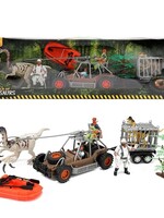 Toi Toys World of Dinosaurs Speelset XL - jeep+dino's+boot