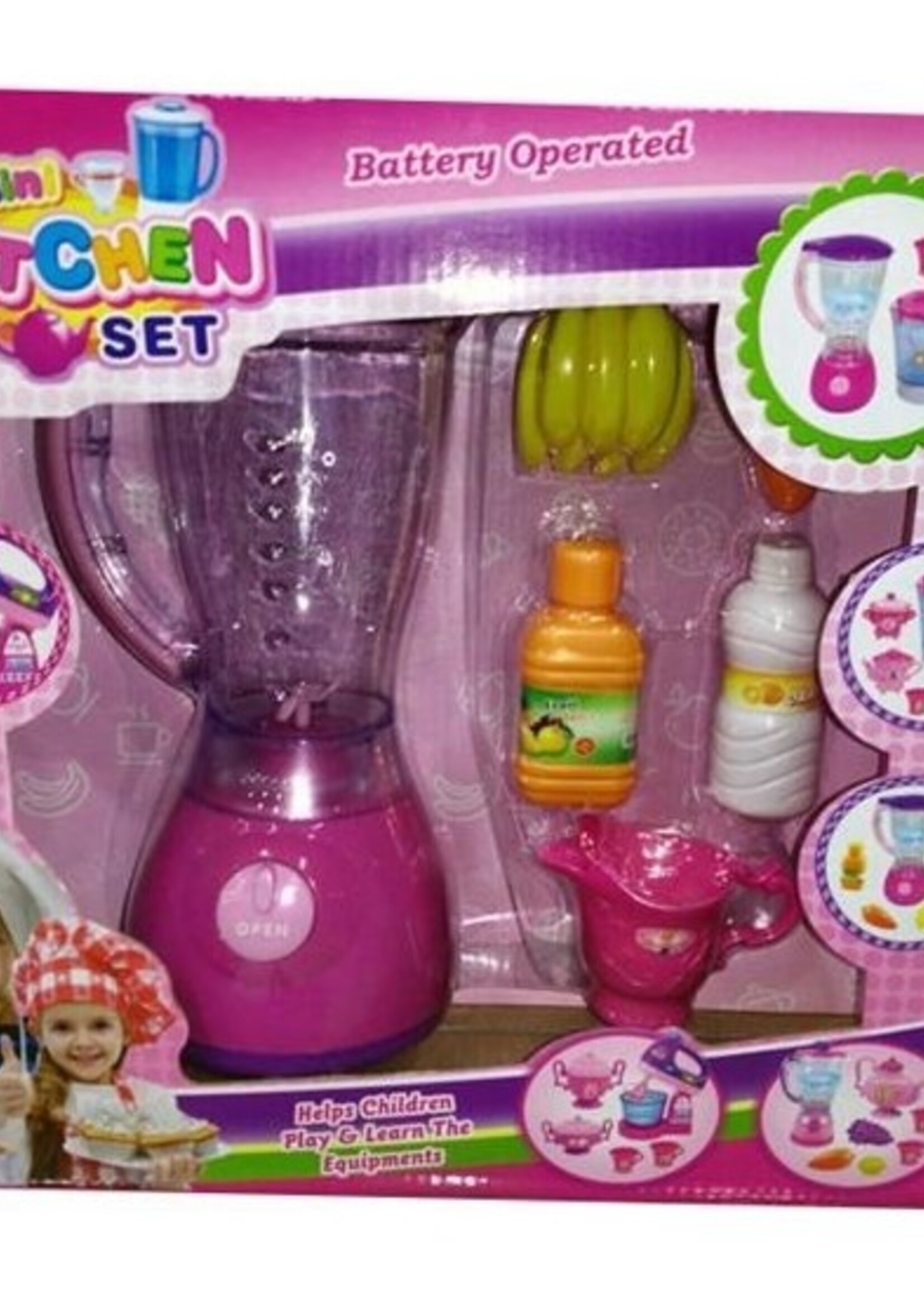 Blender roze met licht en accesoires