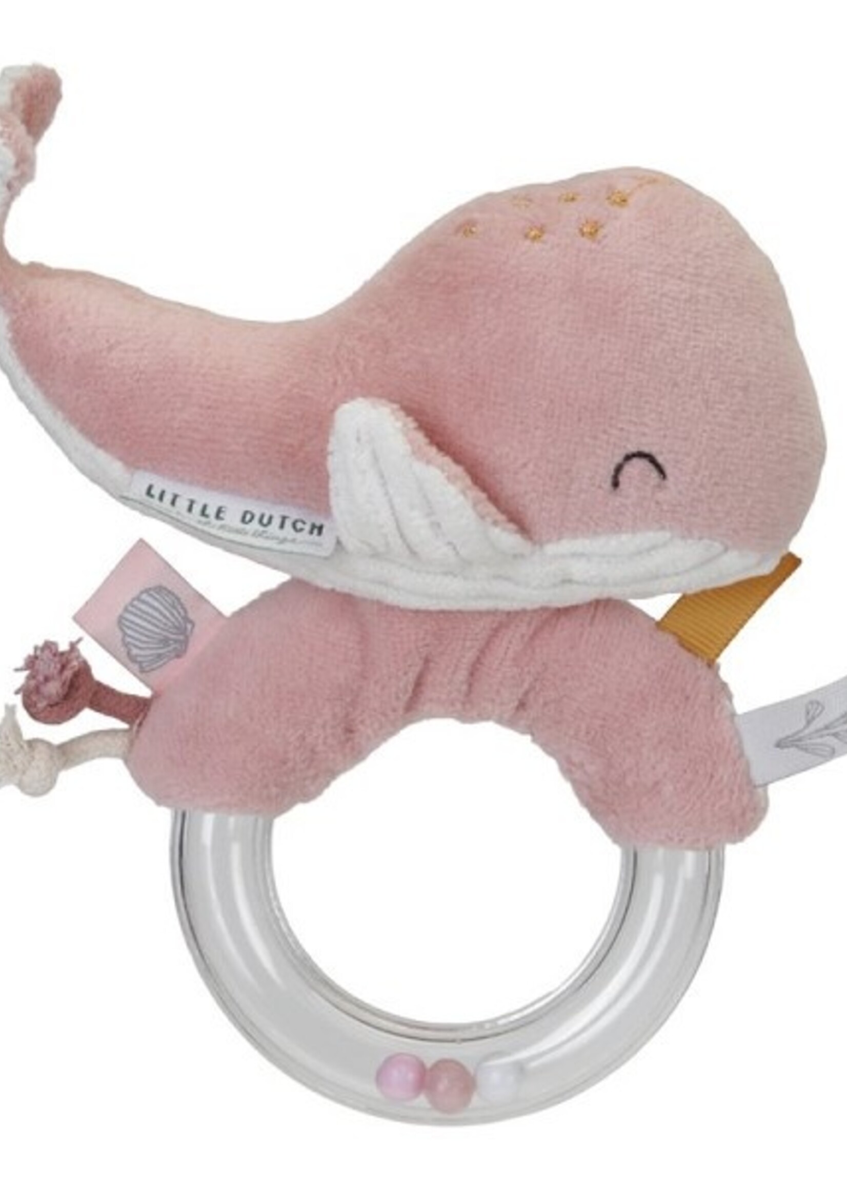 Tiamo Little Dutch ringrammelaar walvis ocean pink