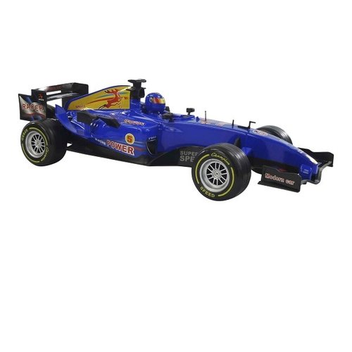 Formule 1 raceauto pullback blauw met licht en geluid 48cm
