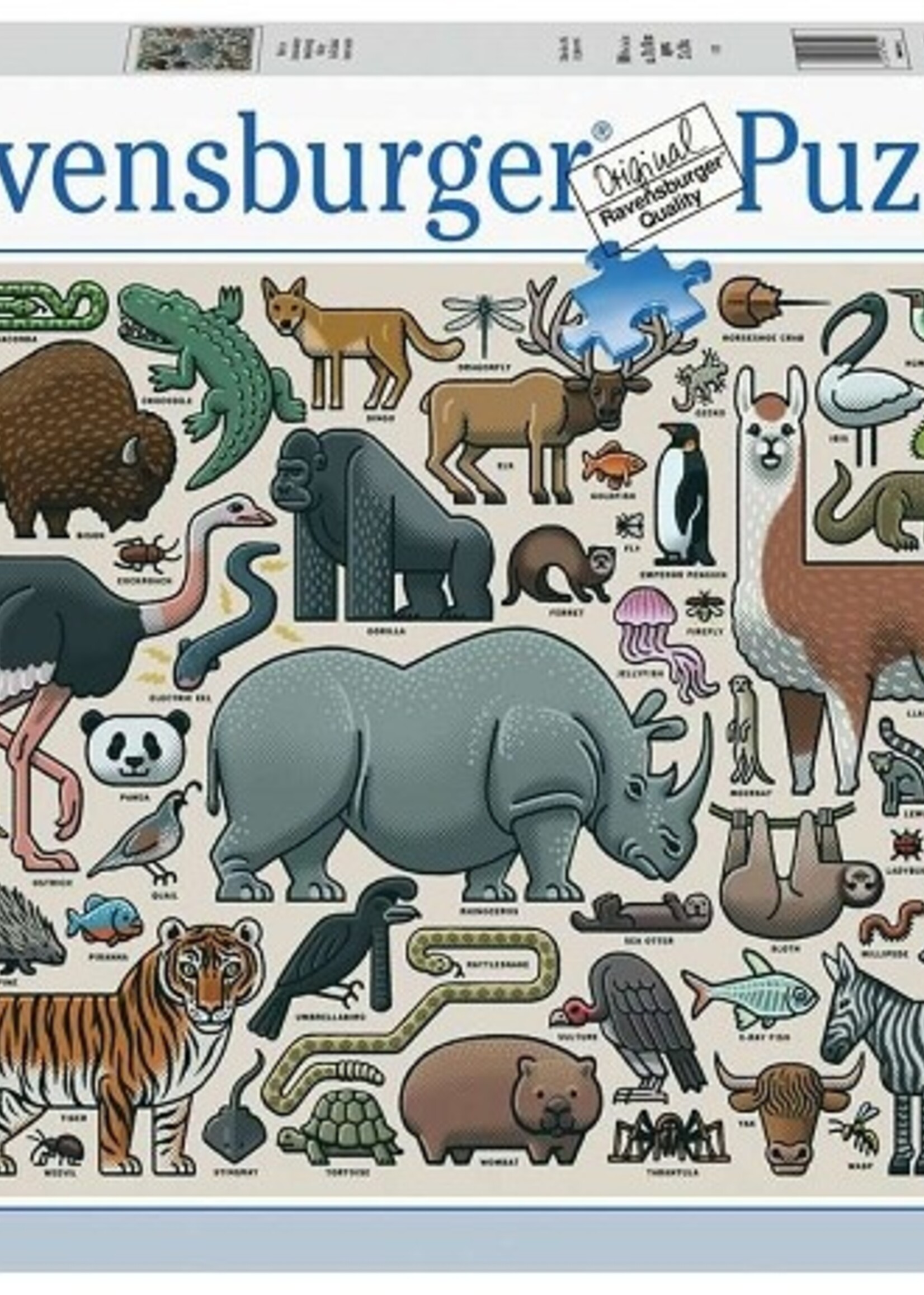 Ravensburger puzzel Wilde dieren 1000 stukjes