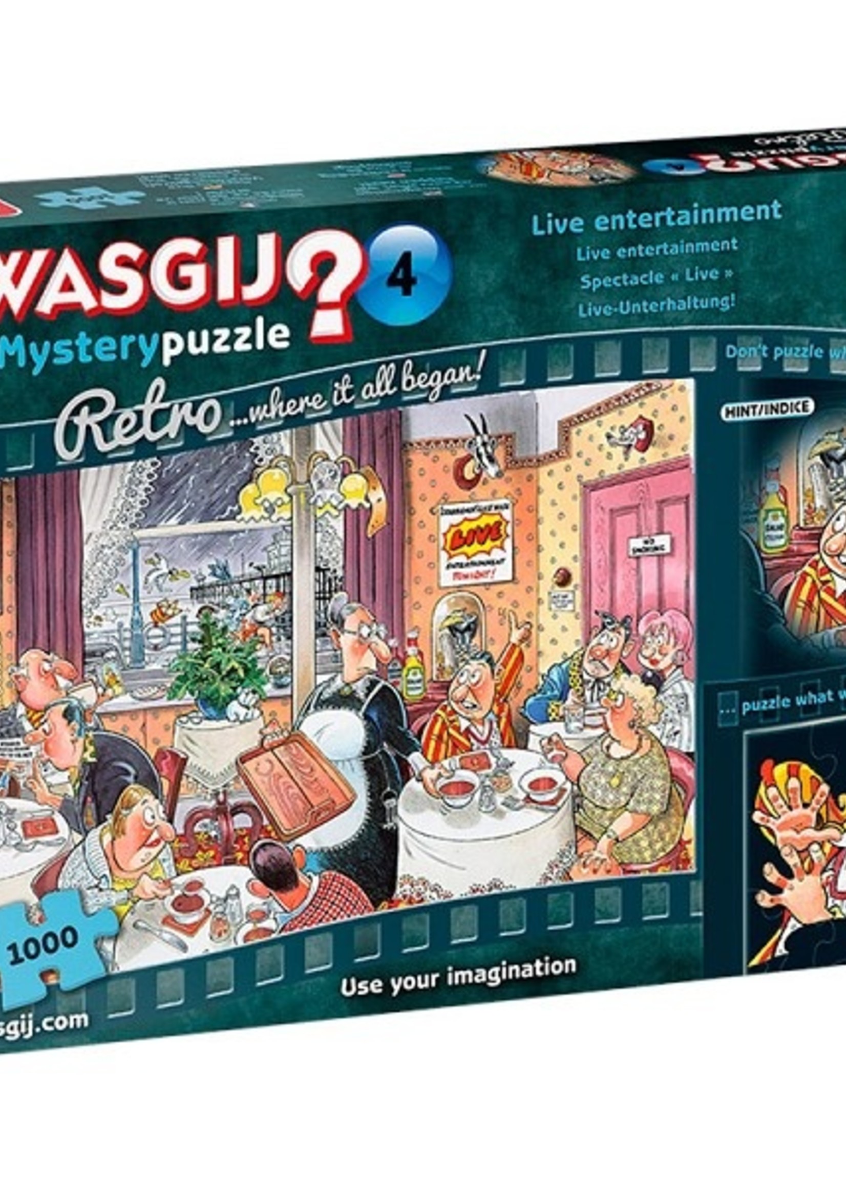 Jumbo Wasgij puzzel Retro Mystery 4 - Live Entertainment! 1000pcs