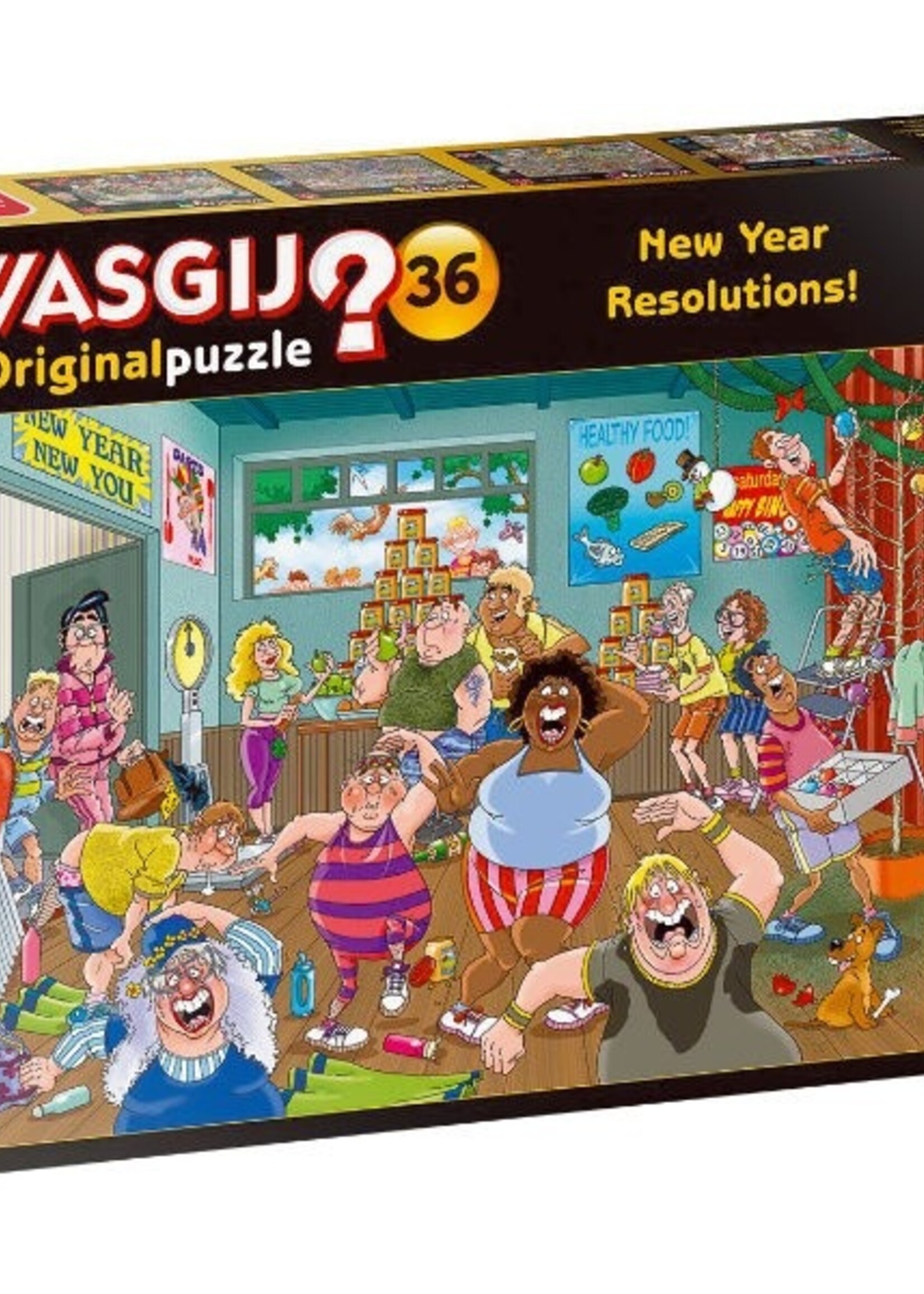 Jumbo Wasgij Original 36 - Goede voornemens! 1000 stukjes New Year Resolutions