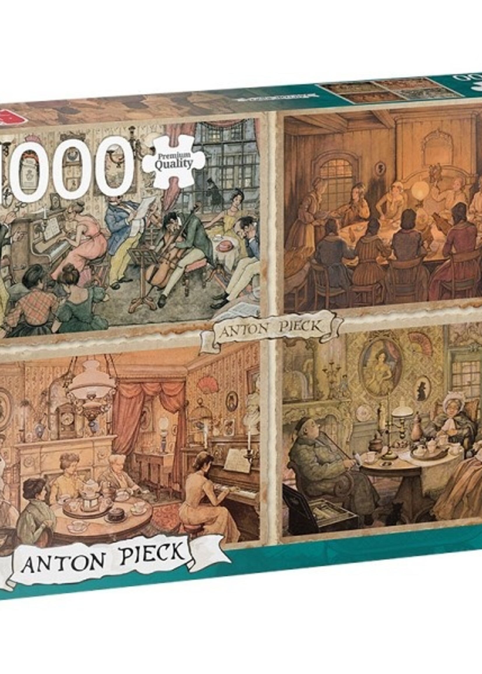 Jumbo Puzzel Anton Pieck Entertainment in the livingroom 1000pcs