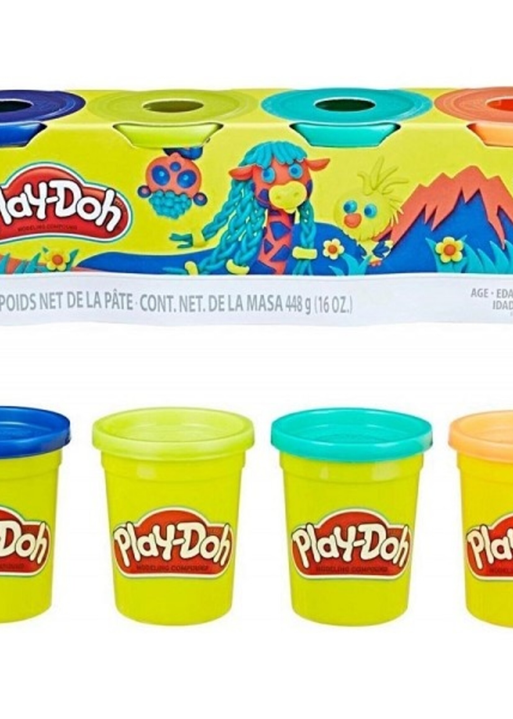 Hasbro Play Doh classic color 4 potjes